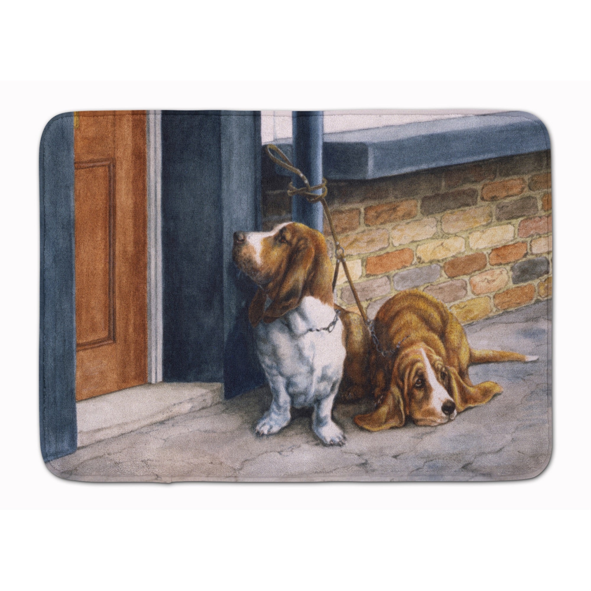 Caroline'S Treasures Basset Hound Floor Mat, 19 X 27, Multicolor