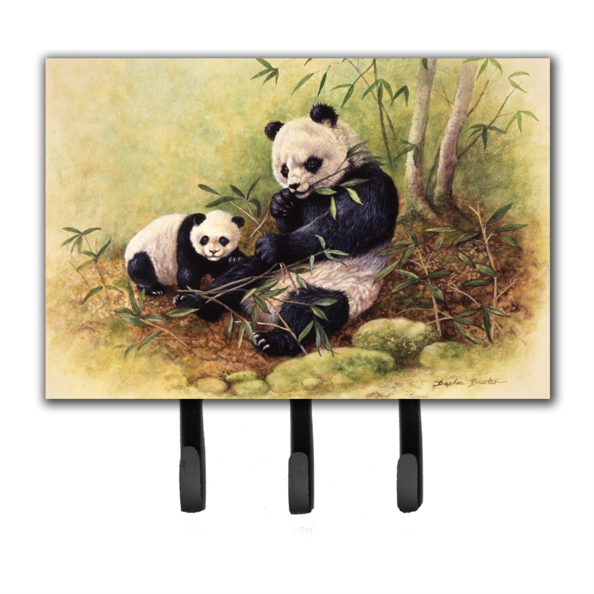 Caroline'S Treasures Panda Bears By Daphne Baxter Leash Or Key Holder Bdba0111Th68, Triple