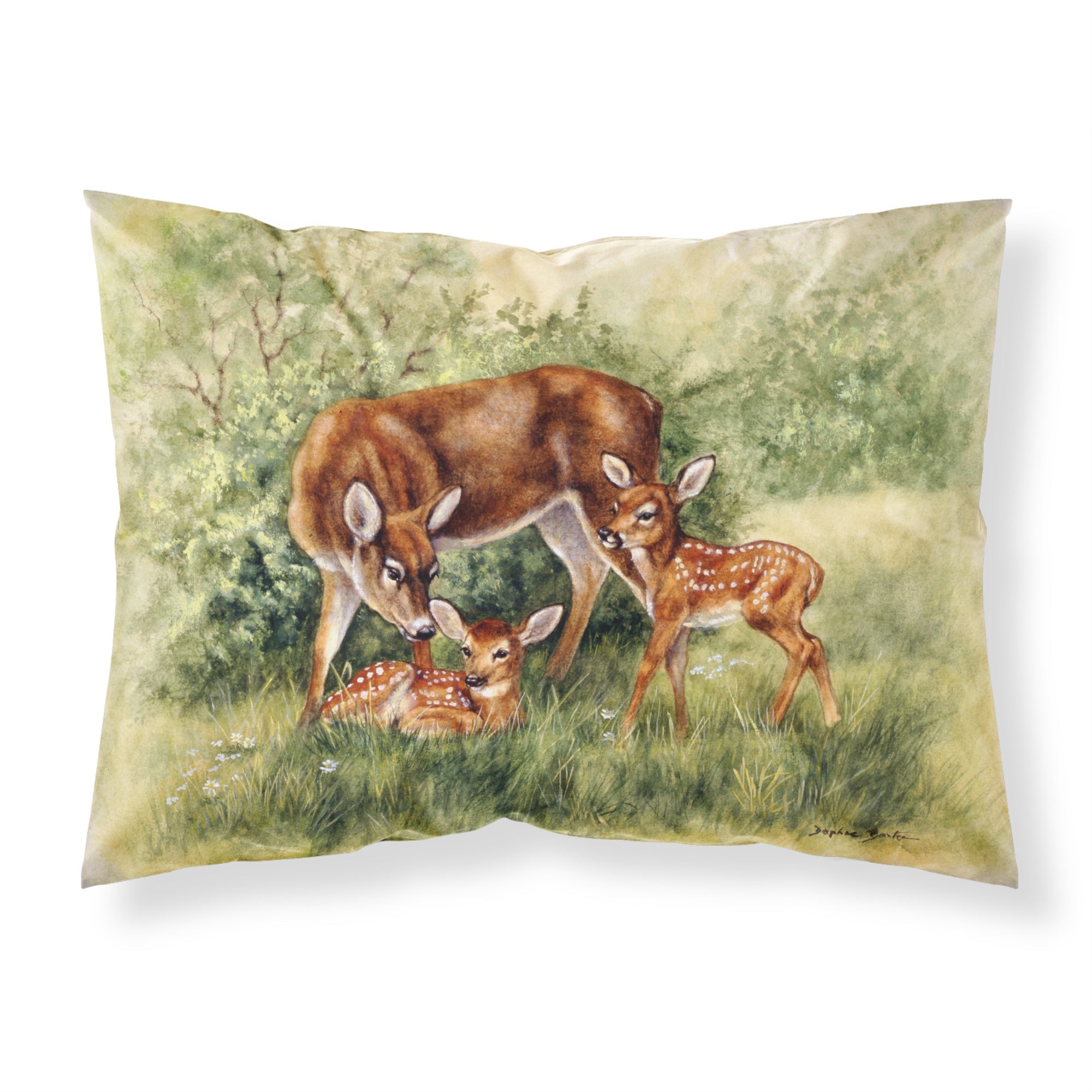 Caroline'S Treasures Deer By Daphne Baxter Fabric Standard Pillowcase Bdba0116Pillowcase, Multicolor