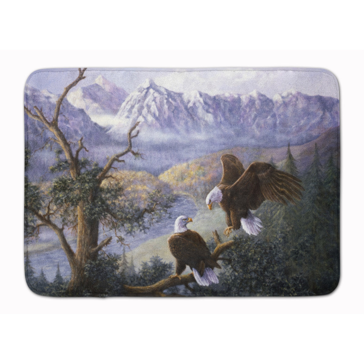 Caroline'S Treasures Eagles By Daphne Baxter Floor Mat, 19 X 27, Multicolor