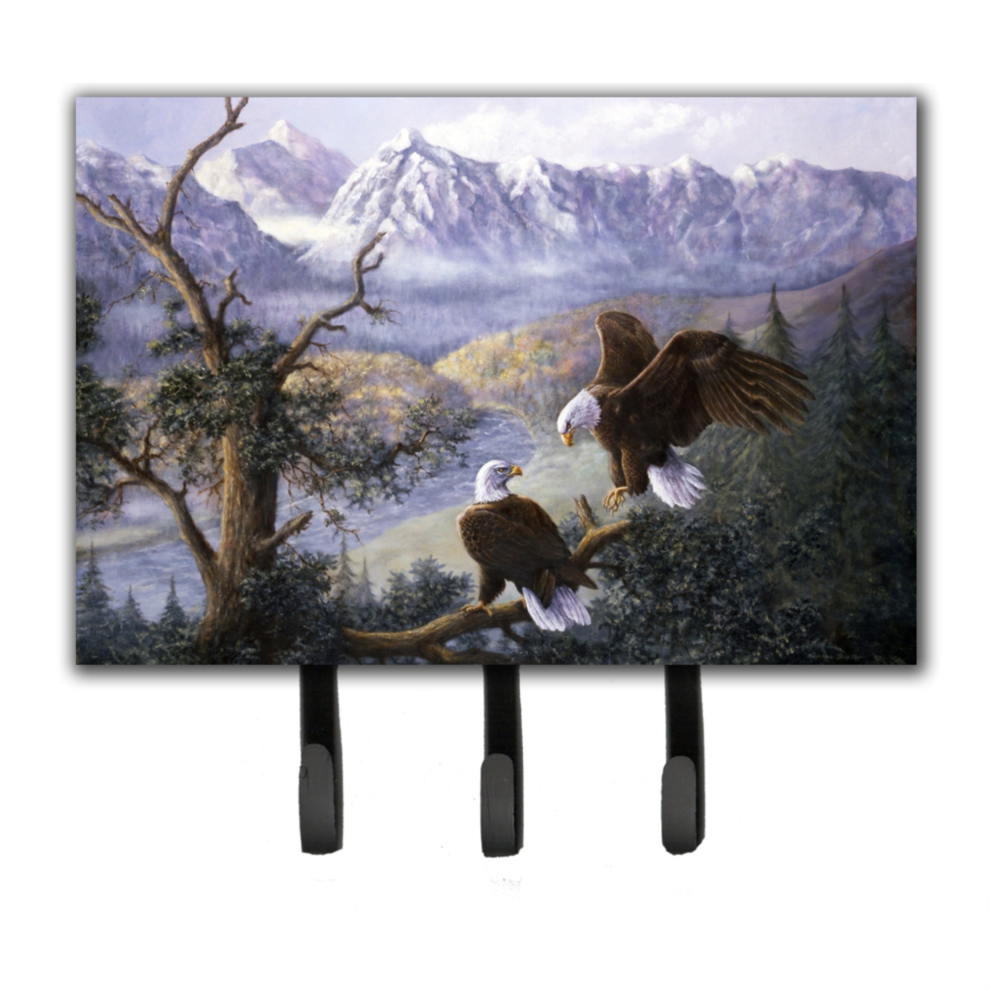 Caroline'S Treasures Eagles By Daphne Baxter Leash Or Key Holder Bdba0153Th68, Triple