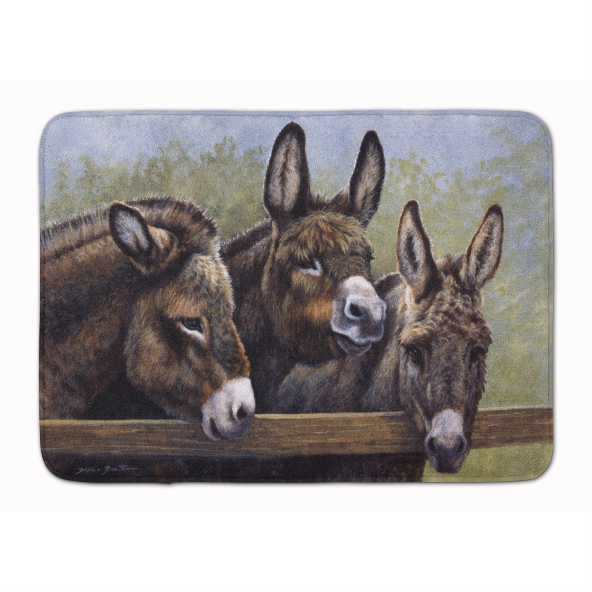 Caroline'S Treasures Donkeys By Daphne Baxter Floor Mat, 19 X 27, Multicolor