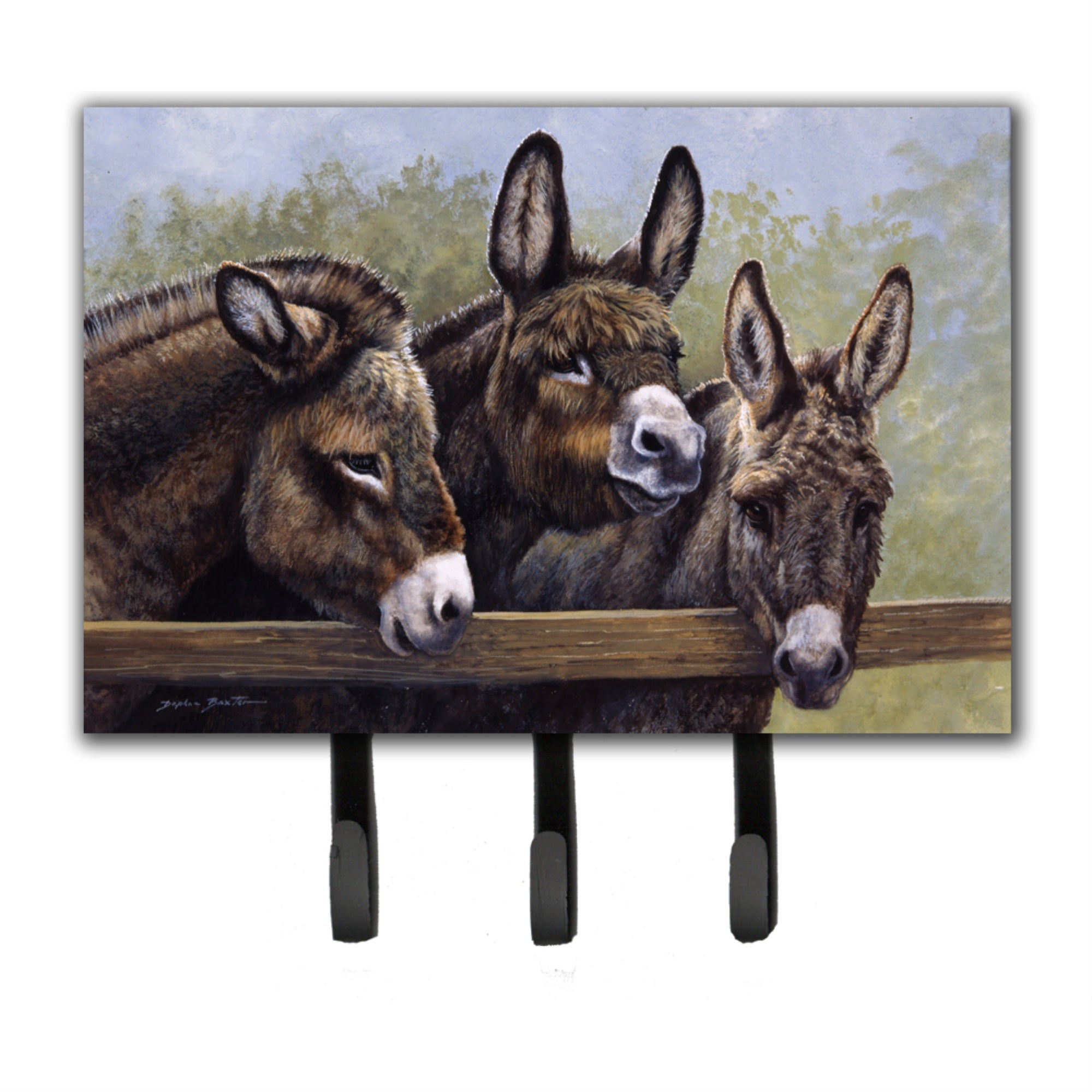 Caroline'S Treasures Donkeys By Daphne Baxter Leash Or Key Holder Bdba0235Th68, Triple