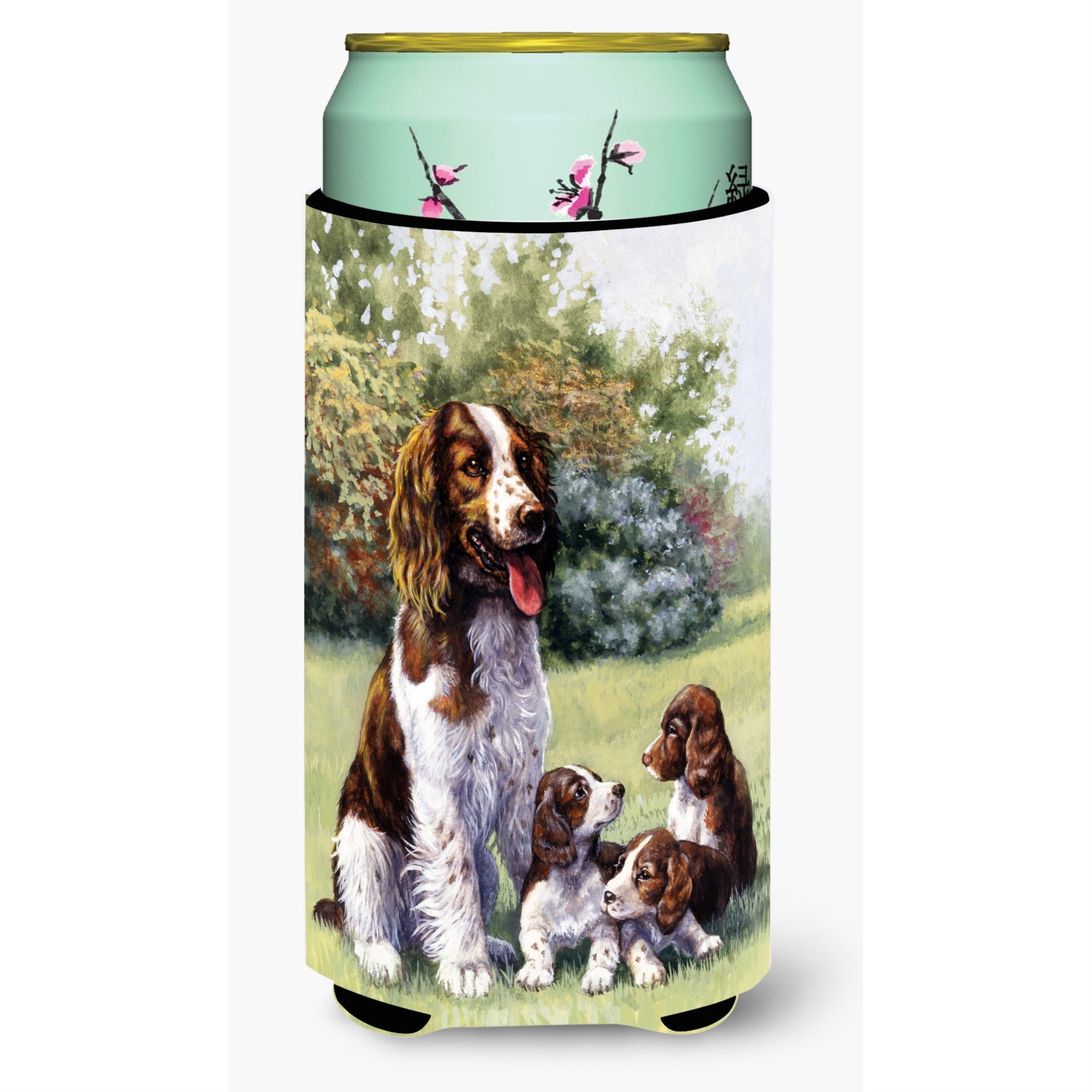 Caroline'S Treasures Springer Spaniels By Daphne Baxter Tall Boy Koozie Hugger, Multicolor