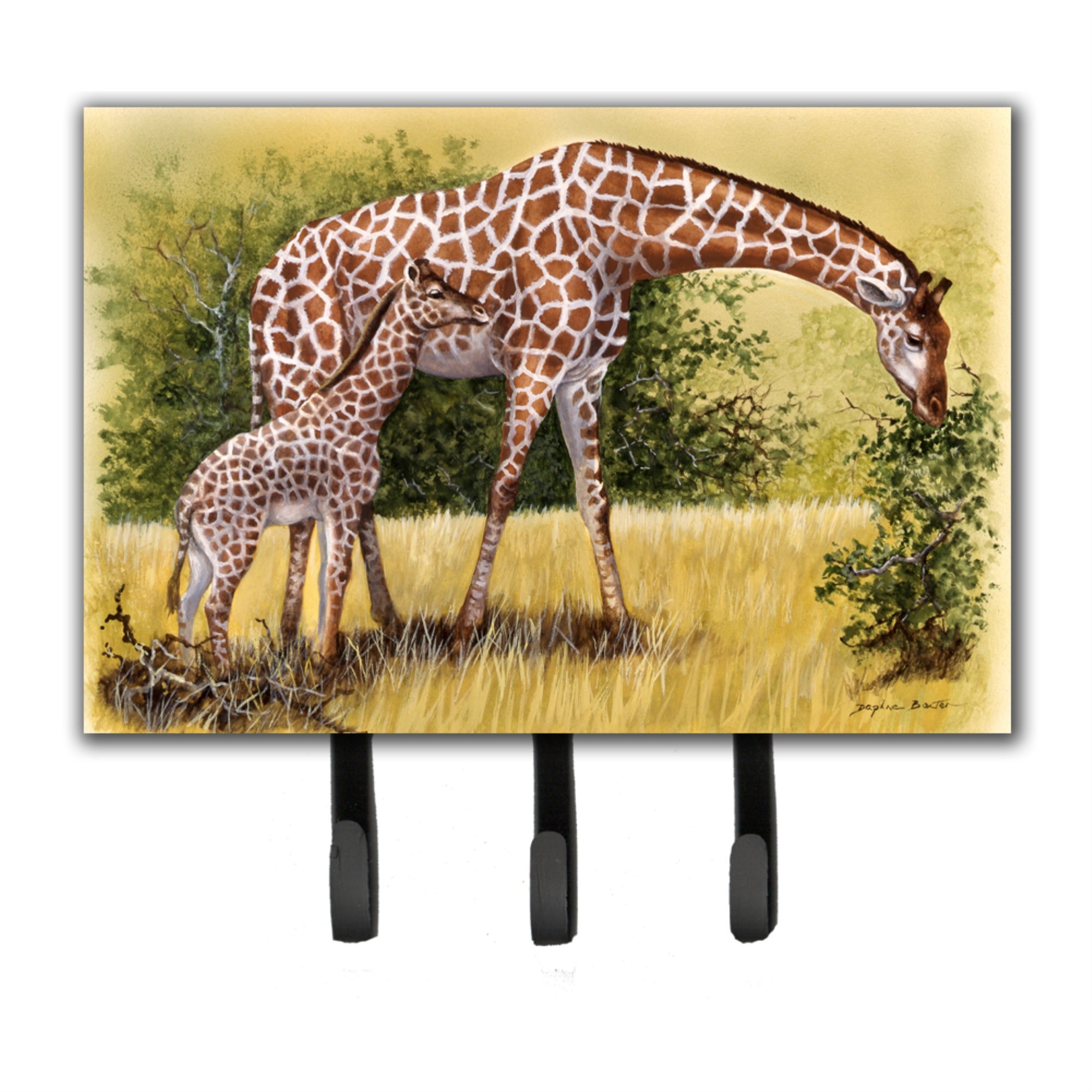 Caroline'S Treasures Giraffes By Daphne Baxter Leash Or Key Holder Bdba0309Th68, Triple, Multicolor