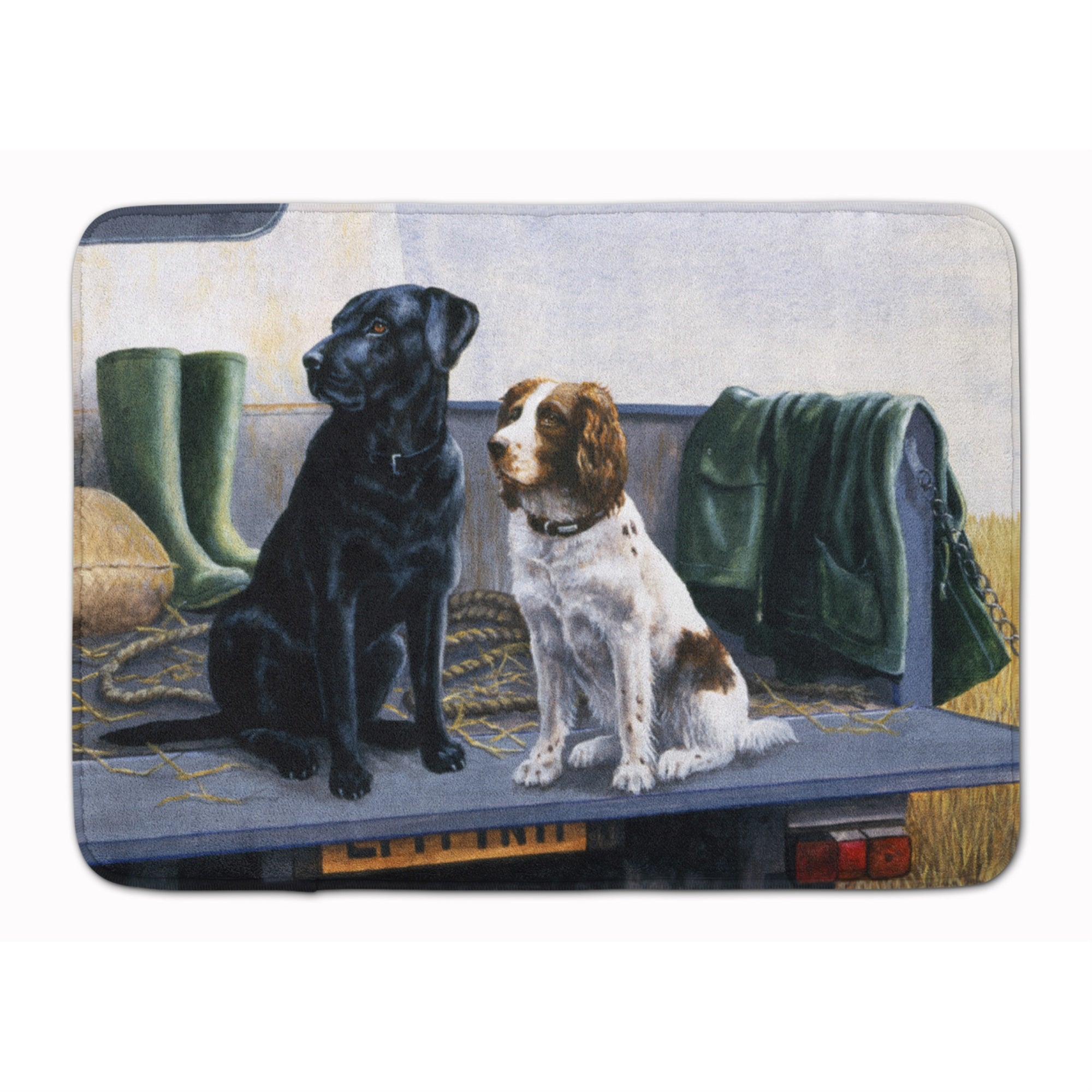Caroline'S Treasures Tailgate Labrador Springer Spaniel Floor Mat, 19 X 27, Multicolor