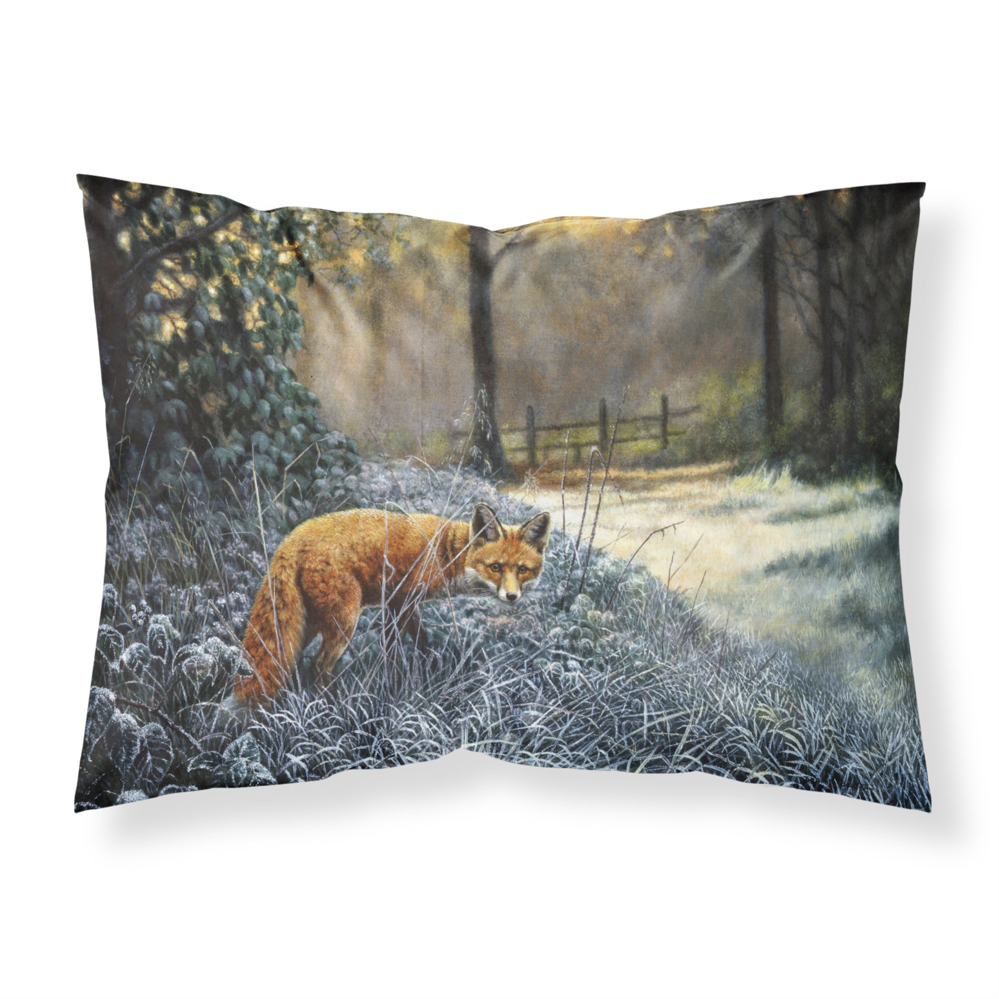 Caroline'S Treasures Fox On The Hunt Fabric Standard Pillowcase Bdba0347Pillowcase, Multicolor