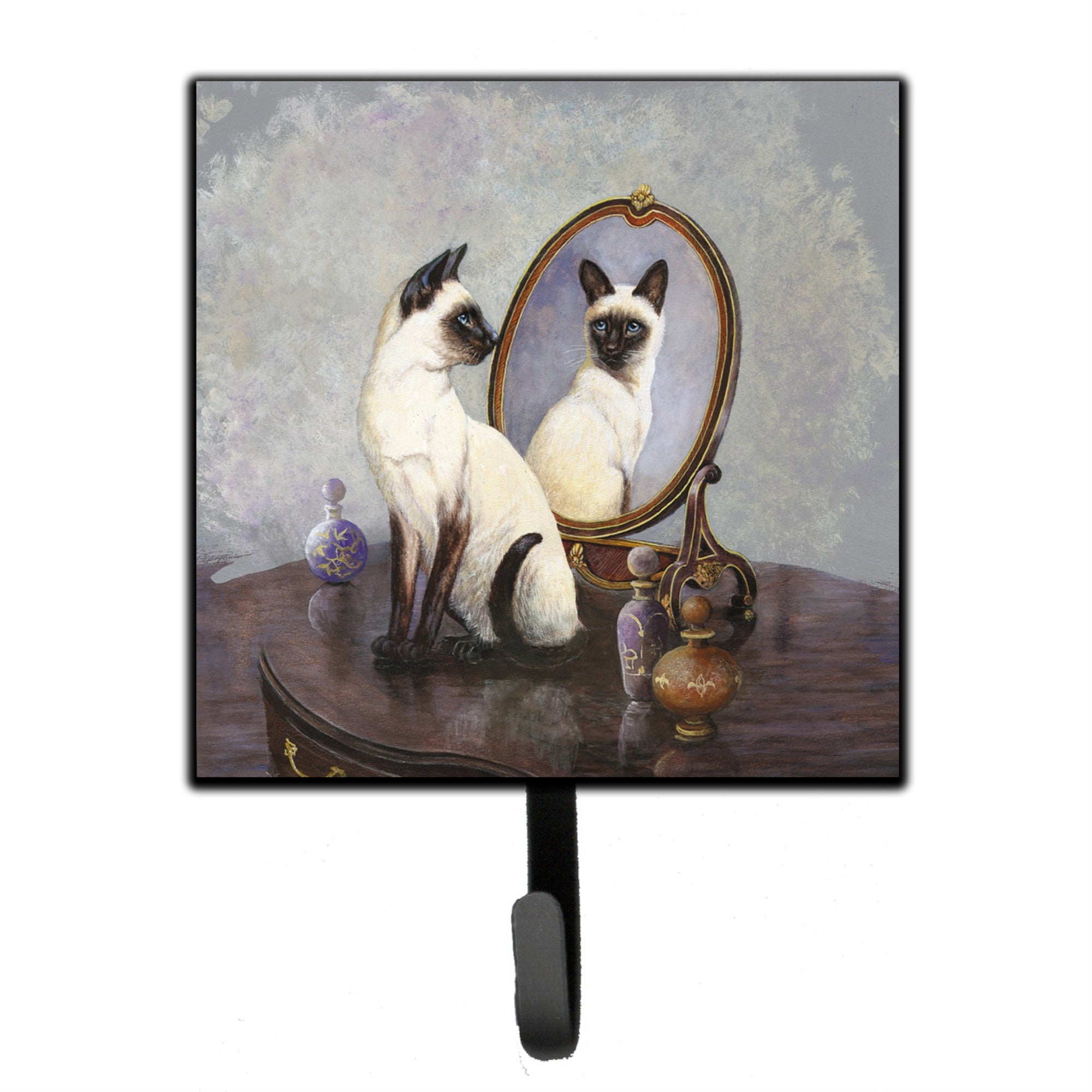 Caroline'S Treasures Siamese Reflection By Daphne Baxter Leash Or Key Holder Bdba0360Sh4, Small, Multicolor