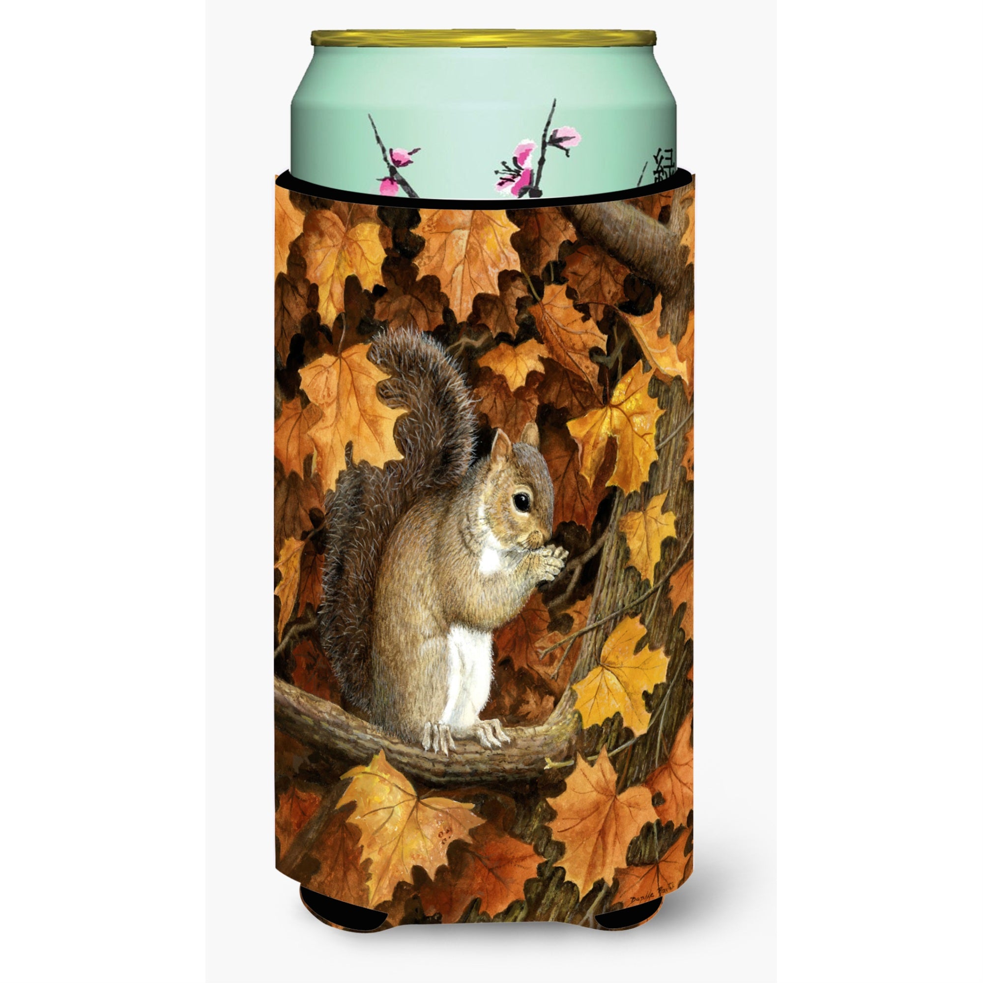 Caroline'S Treasures Bdba0388Tbc Autumn Grey Squirrel By Daphne Baxter Tall Boy Beverage Insulator Hugger, Multicolor,