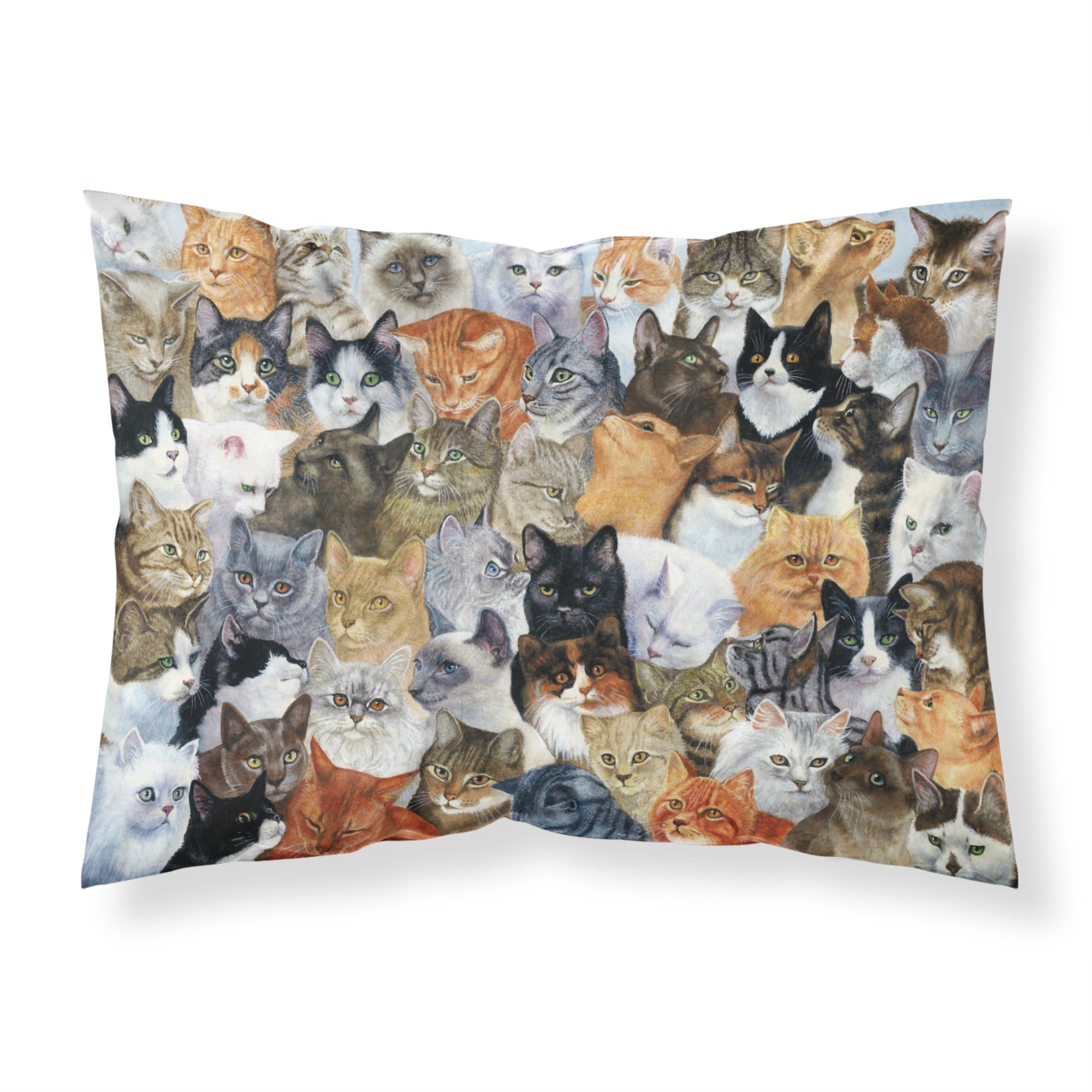 Caroline'S Treasures Cats Galore Fabric Standard Pillowcase Bdba0414Pillowcase, Multicolor