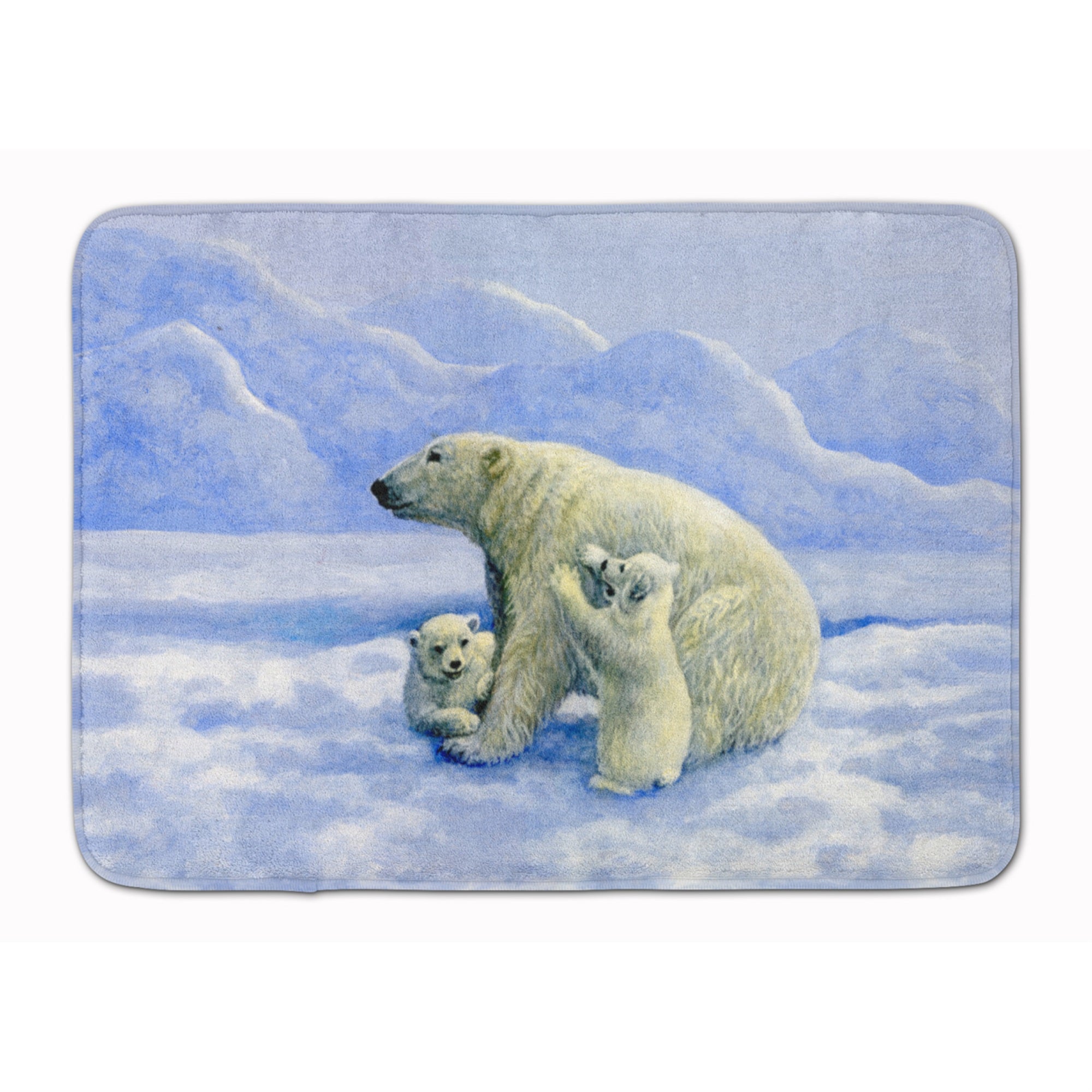 Caroline'S Treasures Polar Bears By Daphne Baxter Floor Mat, 19 X 27, Multicolor