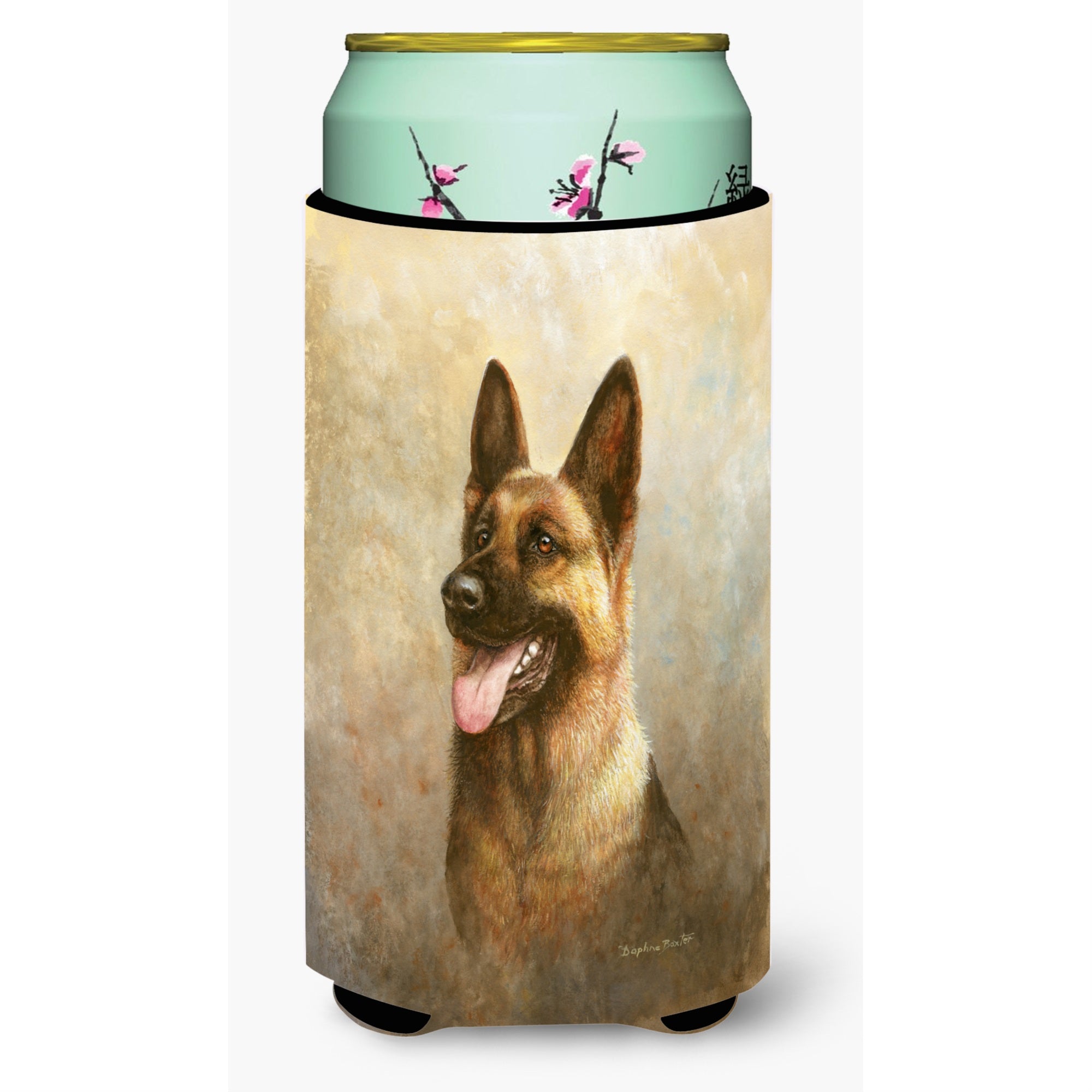 Caroline'S Treasures Alsatian German Shepherd Tall Boy Koozie Hugger, Multicolor