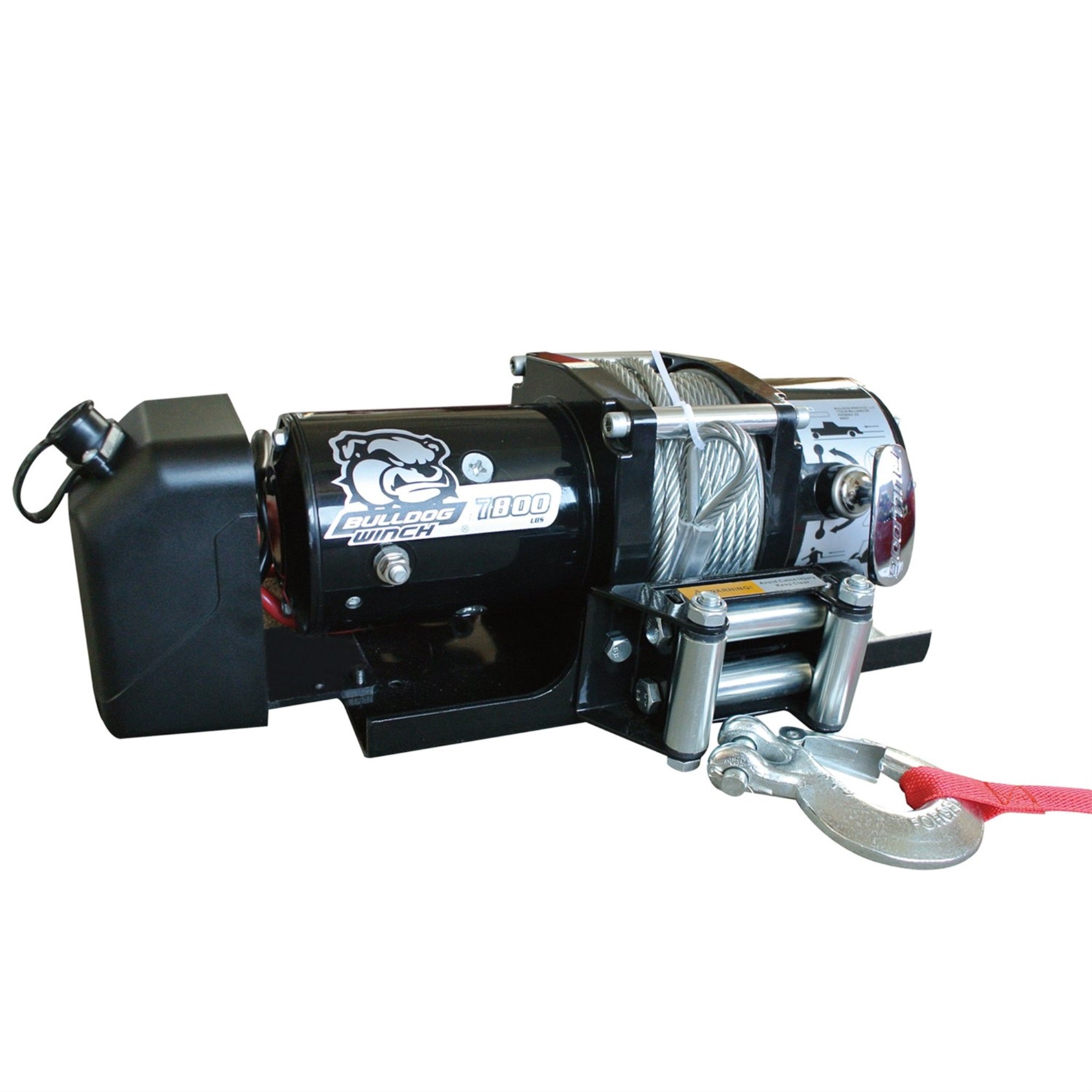 Bulldog Winch 10031 Winch (7800Lb Trailer With 47.6 Ft. Wire Rope, Roller Fairlead, Mounting Plate, Low Profile)