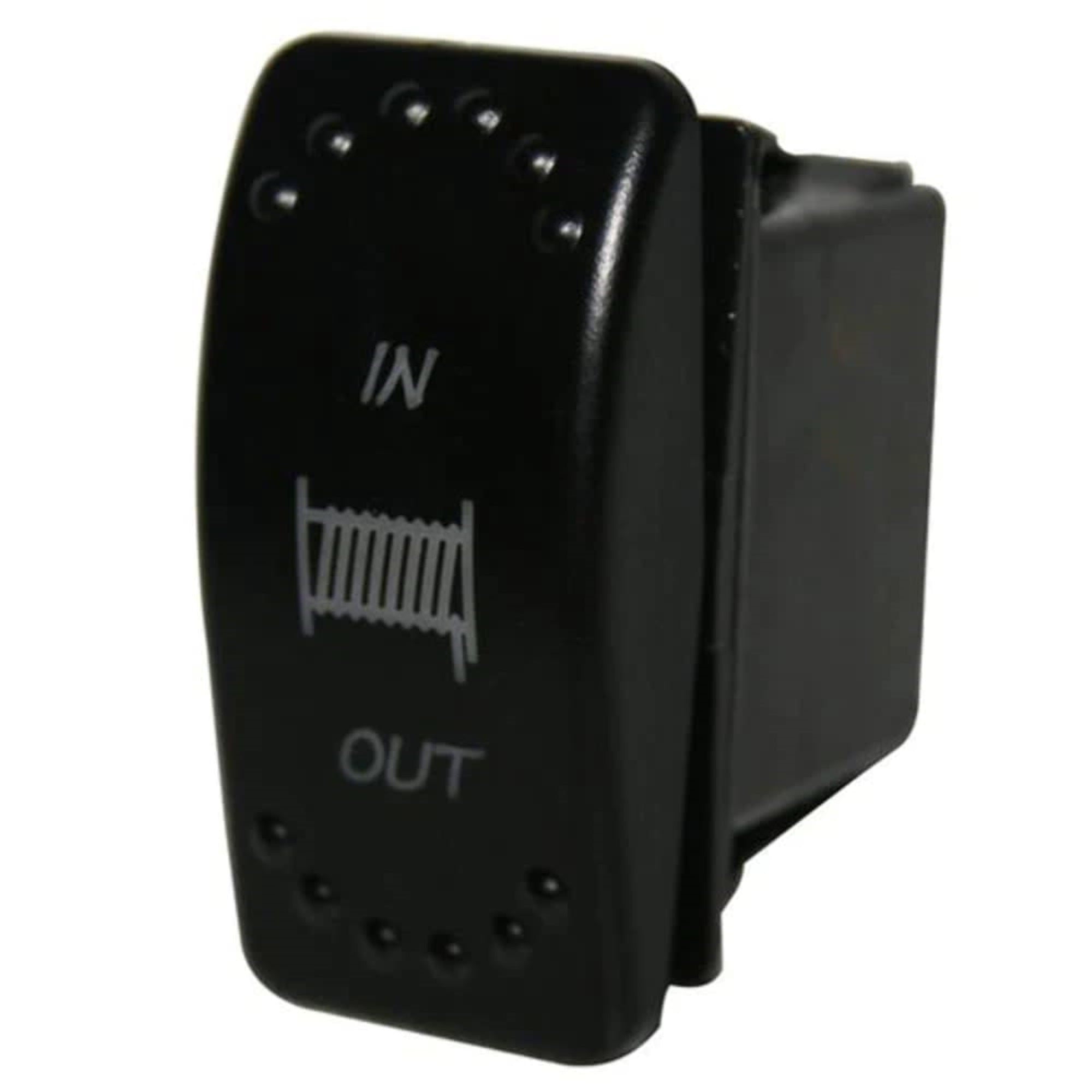 Bulldog Winch 20261- Winch In Out Switch 4 Pin White Momentary(In) Center Off Momentary(Out), White