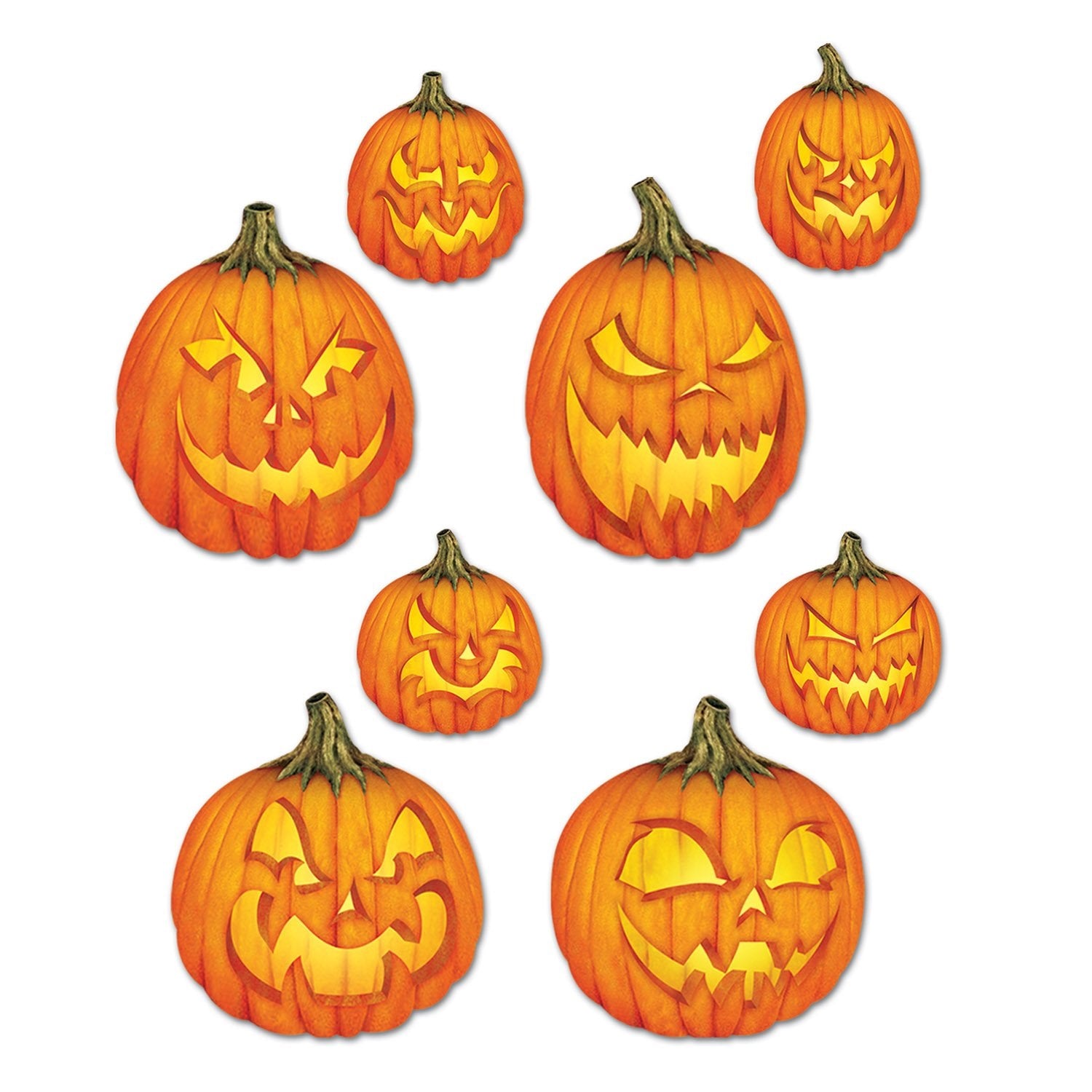 Pkgd Scary J-O-L Cutouts (Pack Of 12)