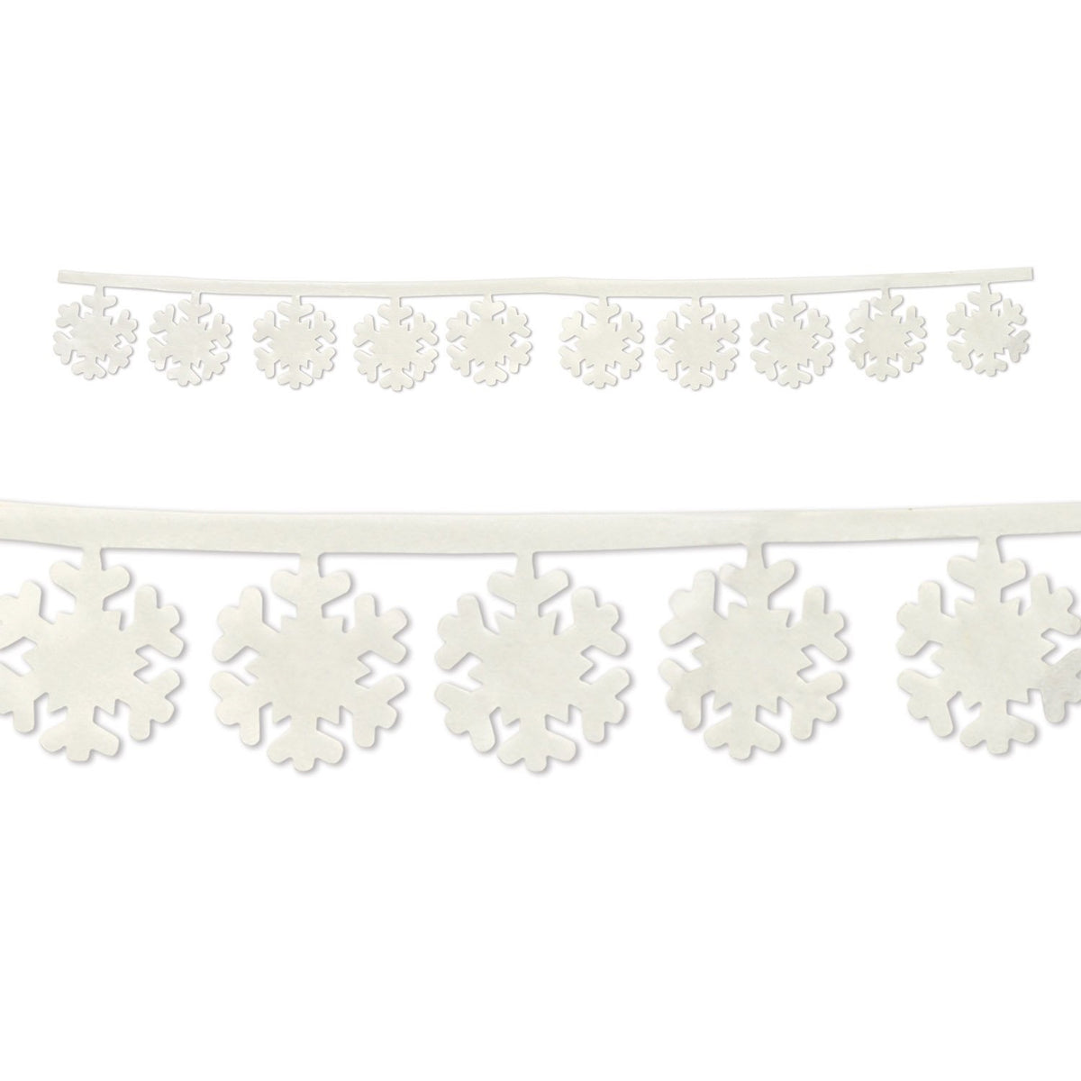 Fabric Snowflake Garlands (Pack Of 12)