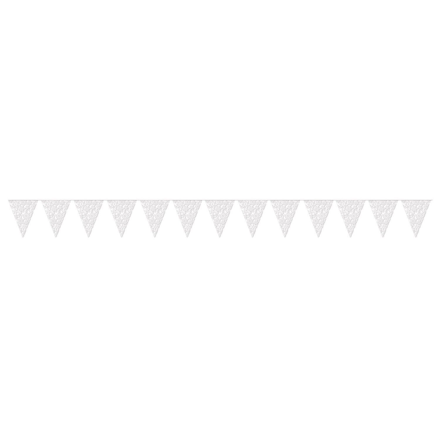 Snowflake Pennant Banner (Pack Of 12)