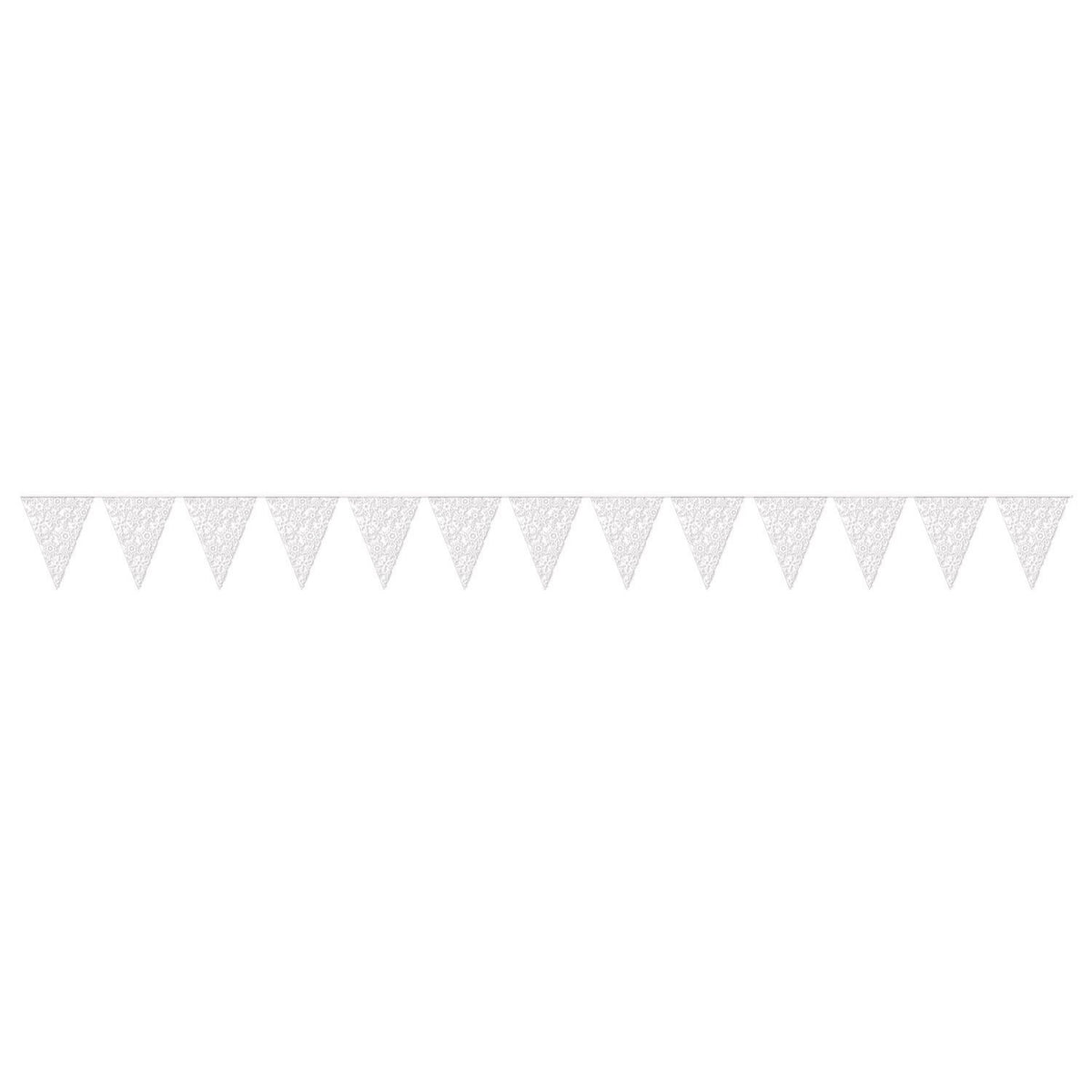 Snowflake Pennant Banner (Pack Of 12)