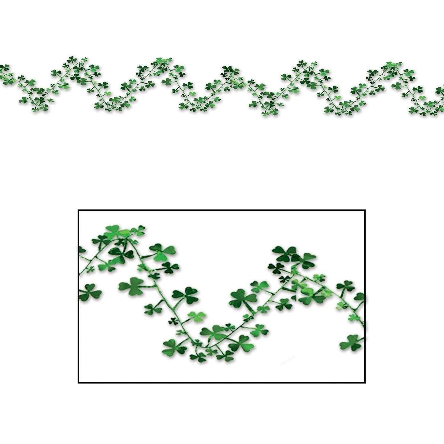 Gleam 'N Flex Shamrock Garland (Pack Of 12)