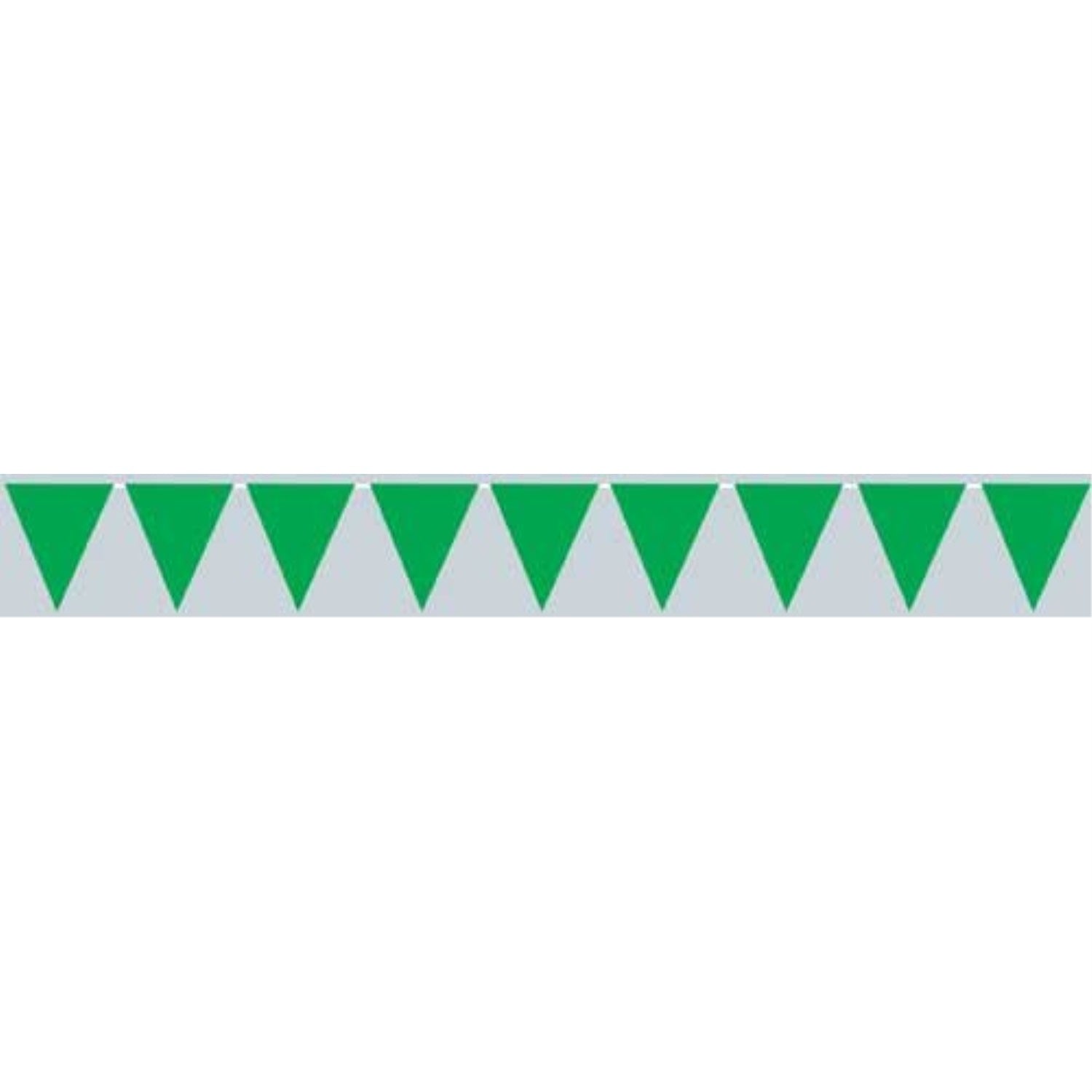 Green Pennant Banner (Pack Of 12)