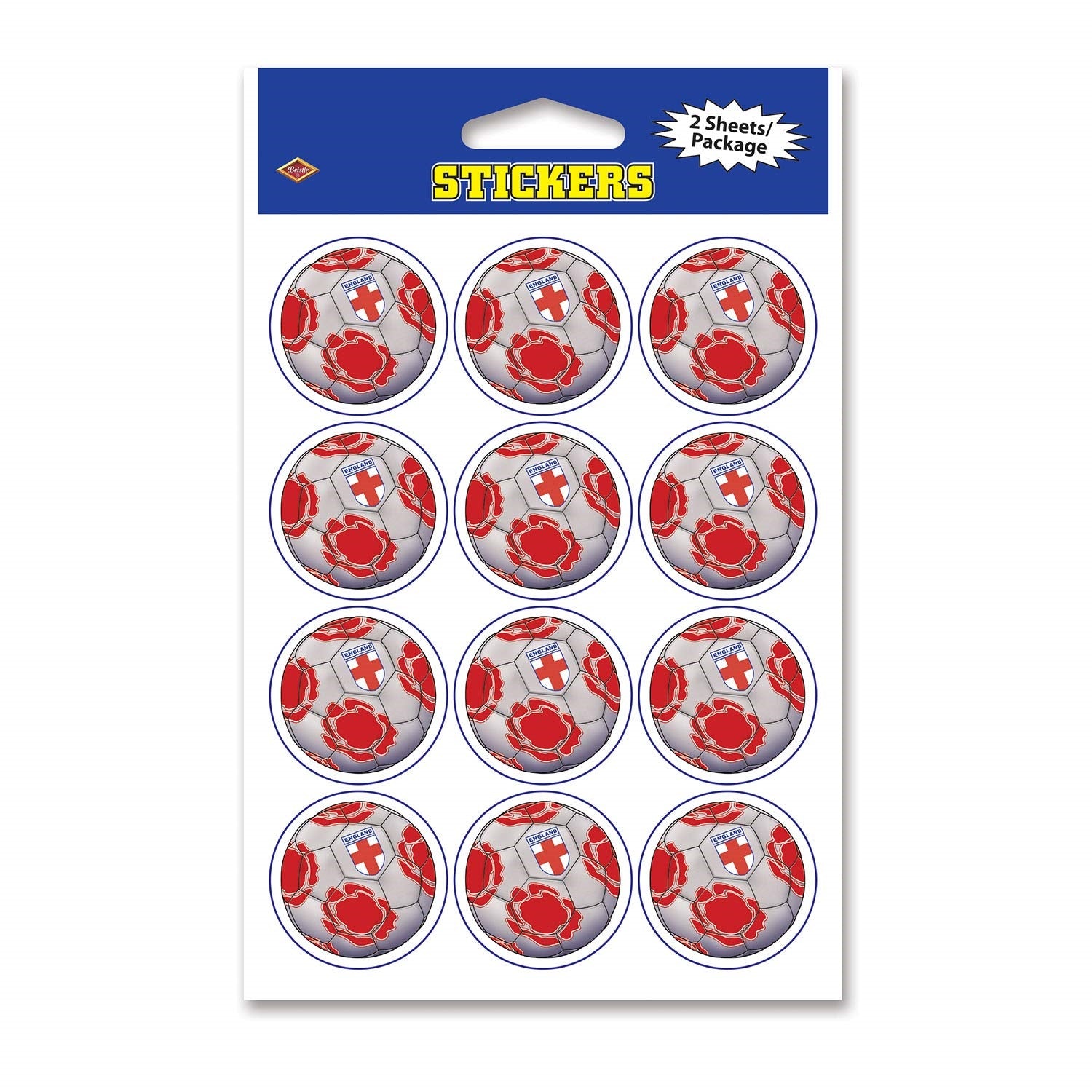 Stickers - England (Pack Of 12)