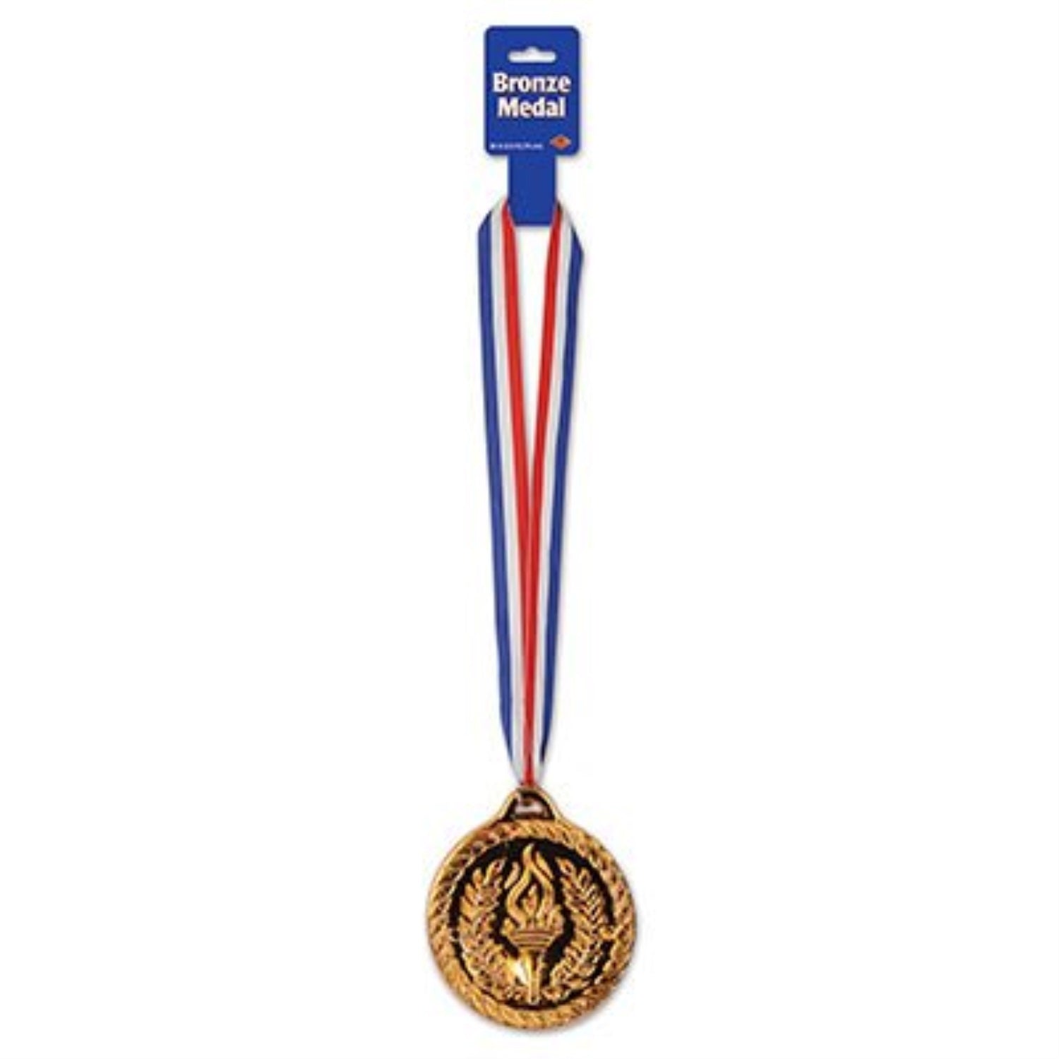 Bronze Medal W/Ribbon (Pack Of 12)