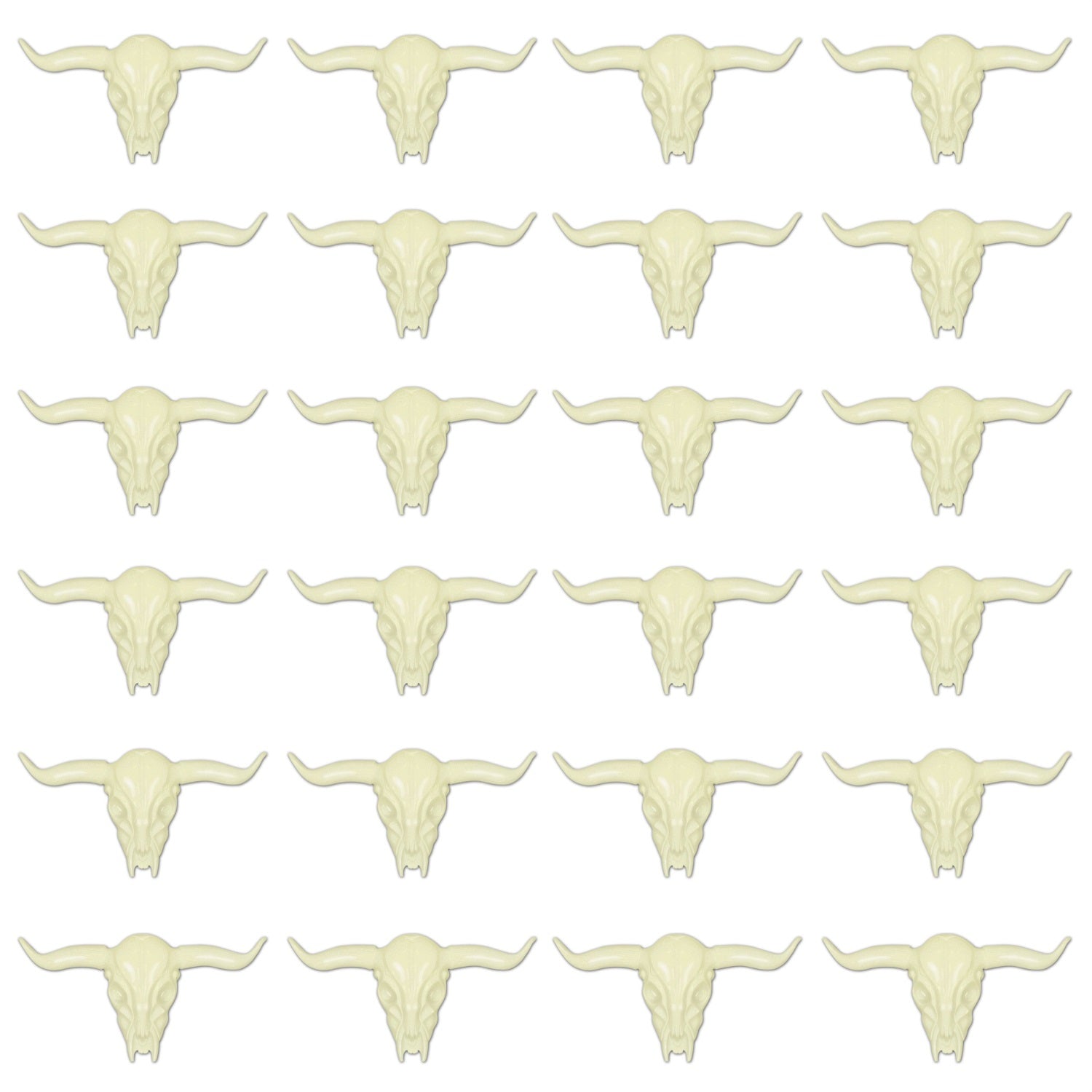 Plastic Longhorn Skull  (Pack Of 24)