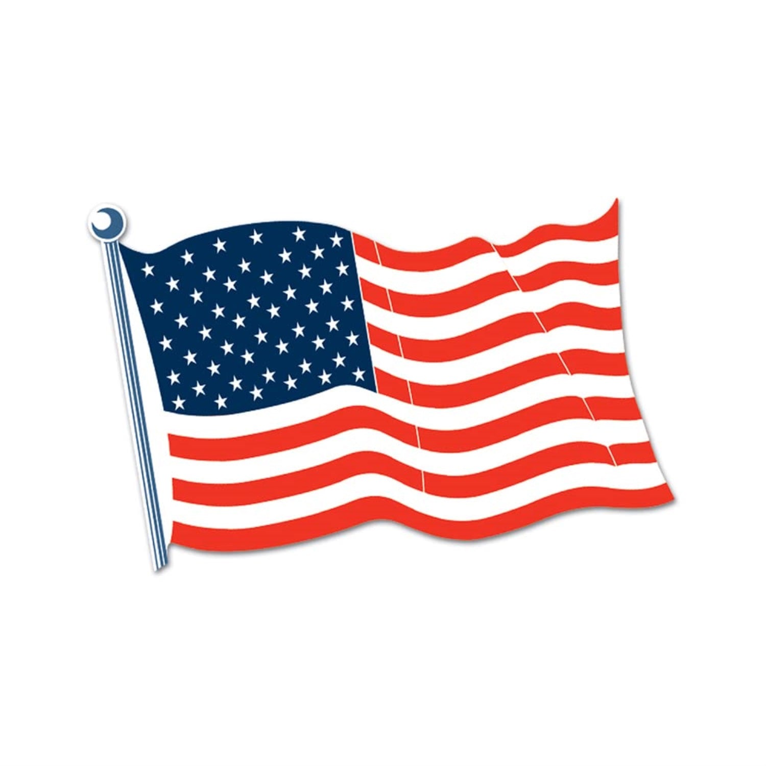 American Flag Cutout (Pack Of 24)