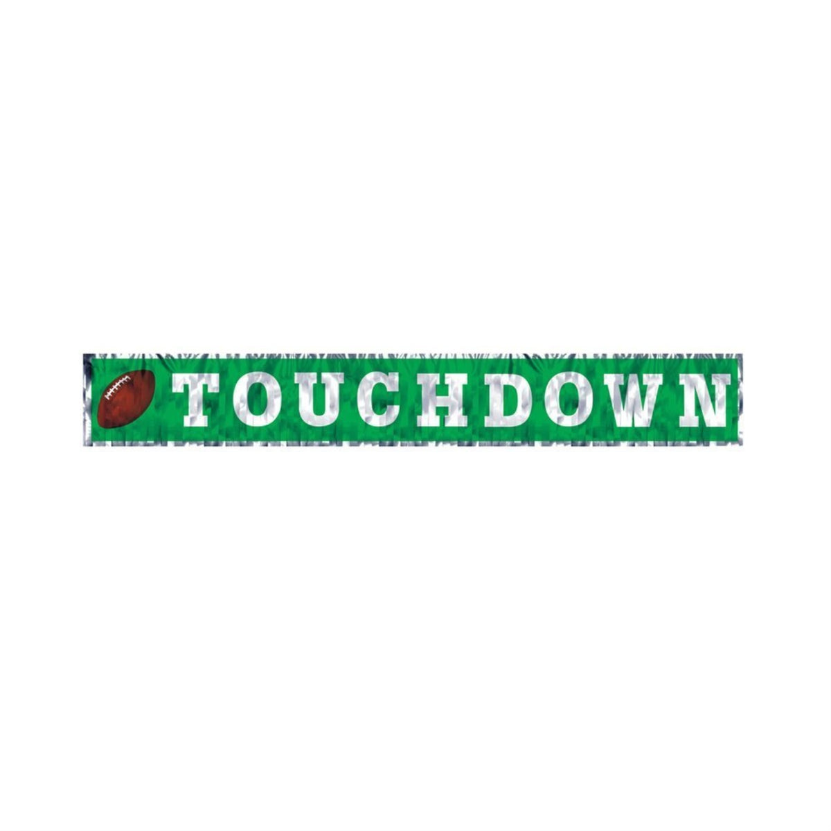 Metallic Touchdown Fringe Banner (Pack Of 12)