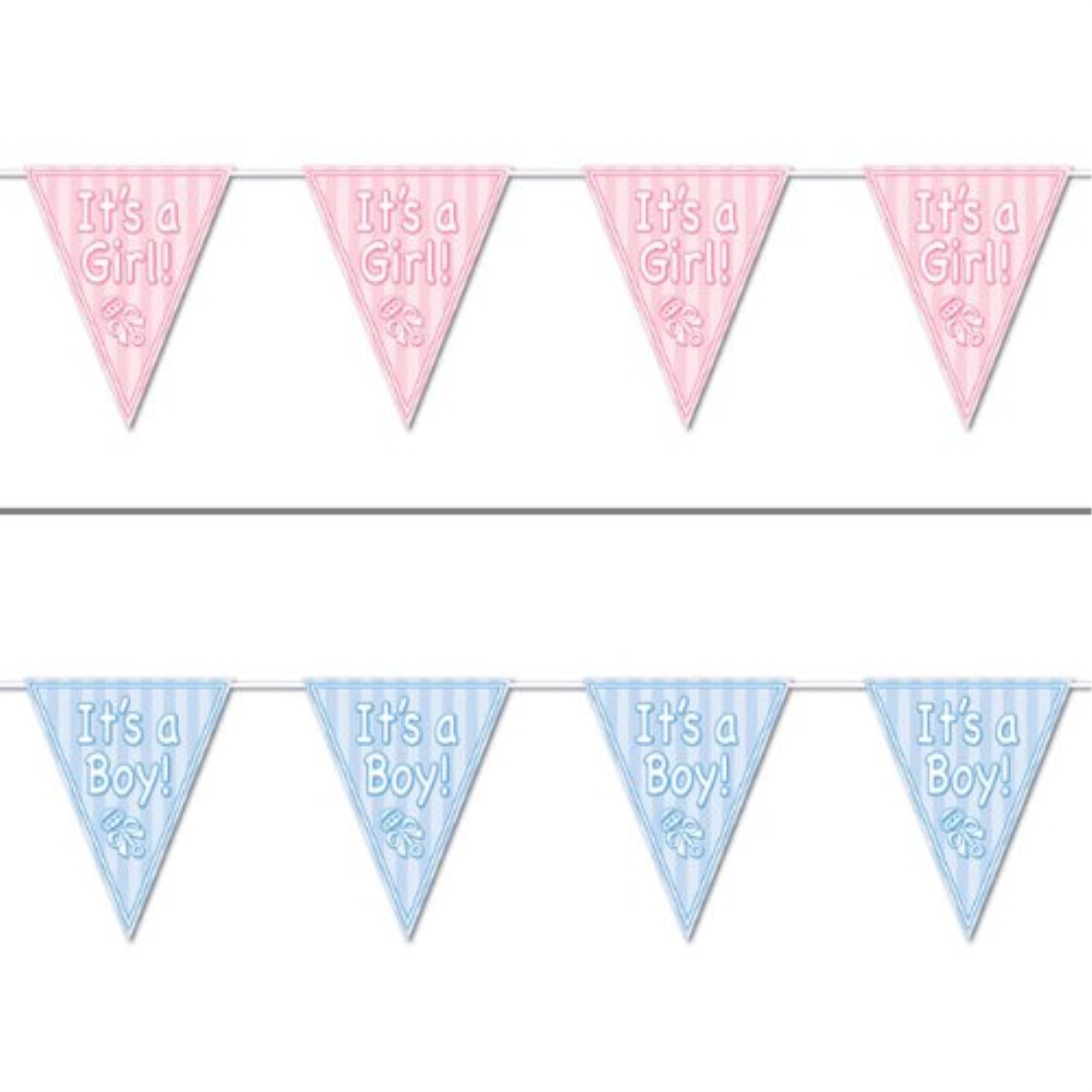 It'S A Girl! Pennant Banner (Pack Of 12)
