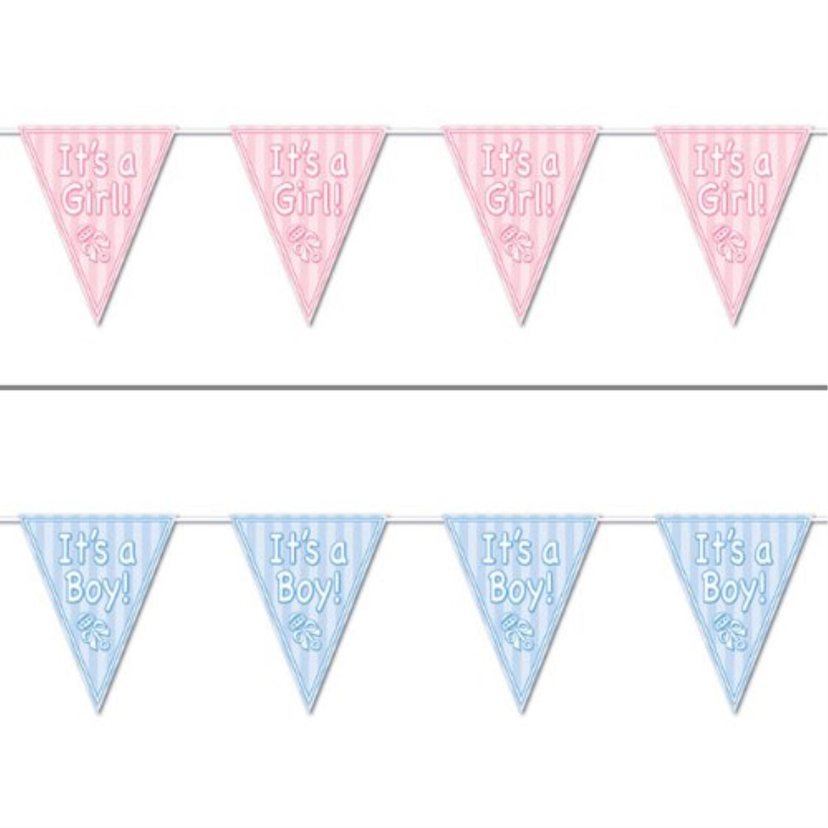 It'S A Girl! Pennant Banner (Pack Of 12)