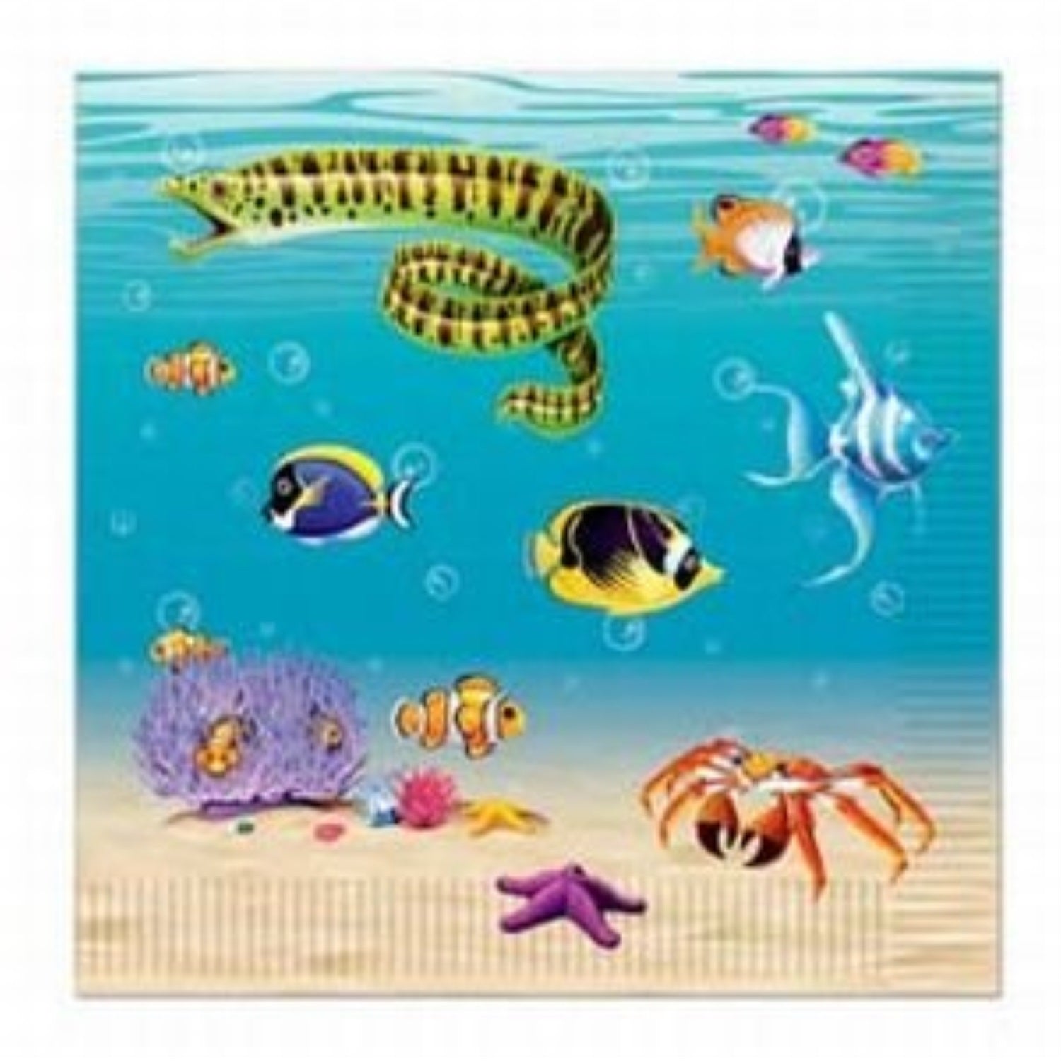 Under The Sea Luncheon Napkins (Pack Of 12)
