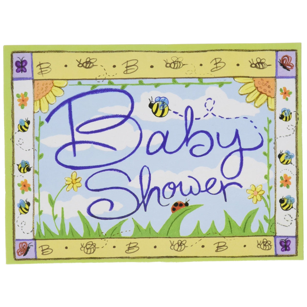 B Is For Baby Invitations (Pack Of 12)