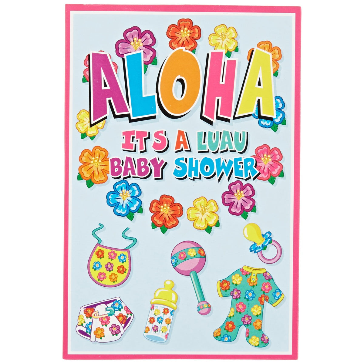 Hula Baby Invitations (Pack Of 12)