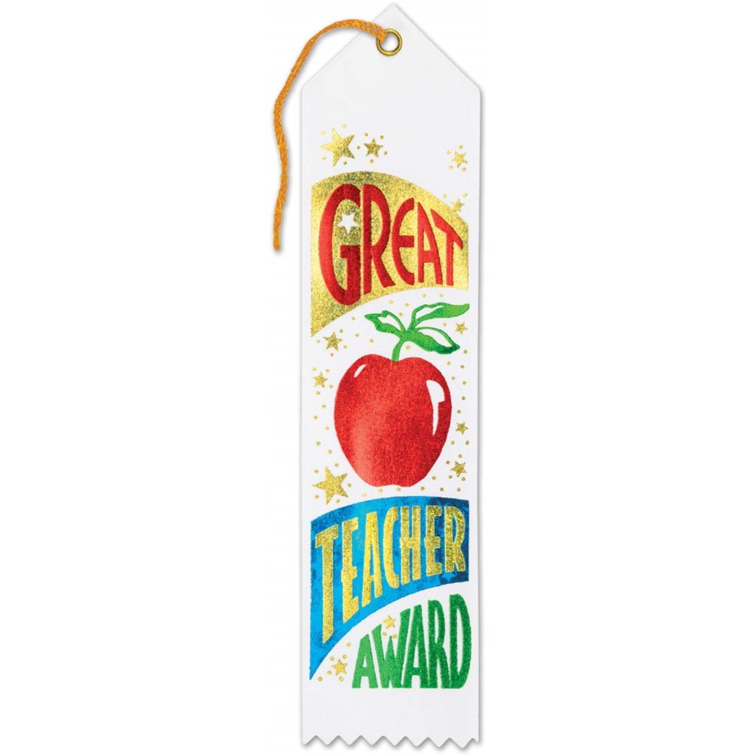 Great Teacher Award Ribbon (Pack Of 6)