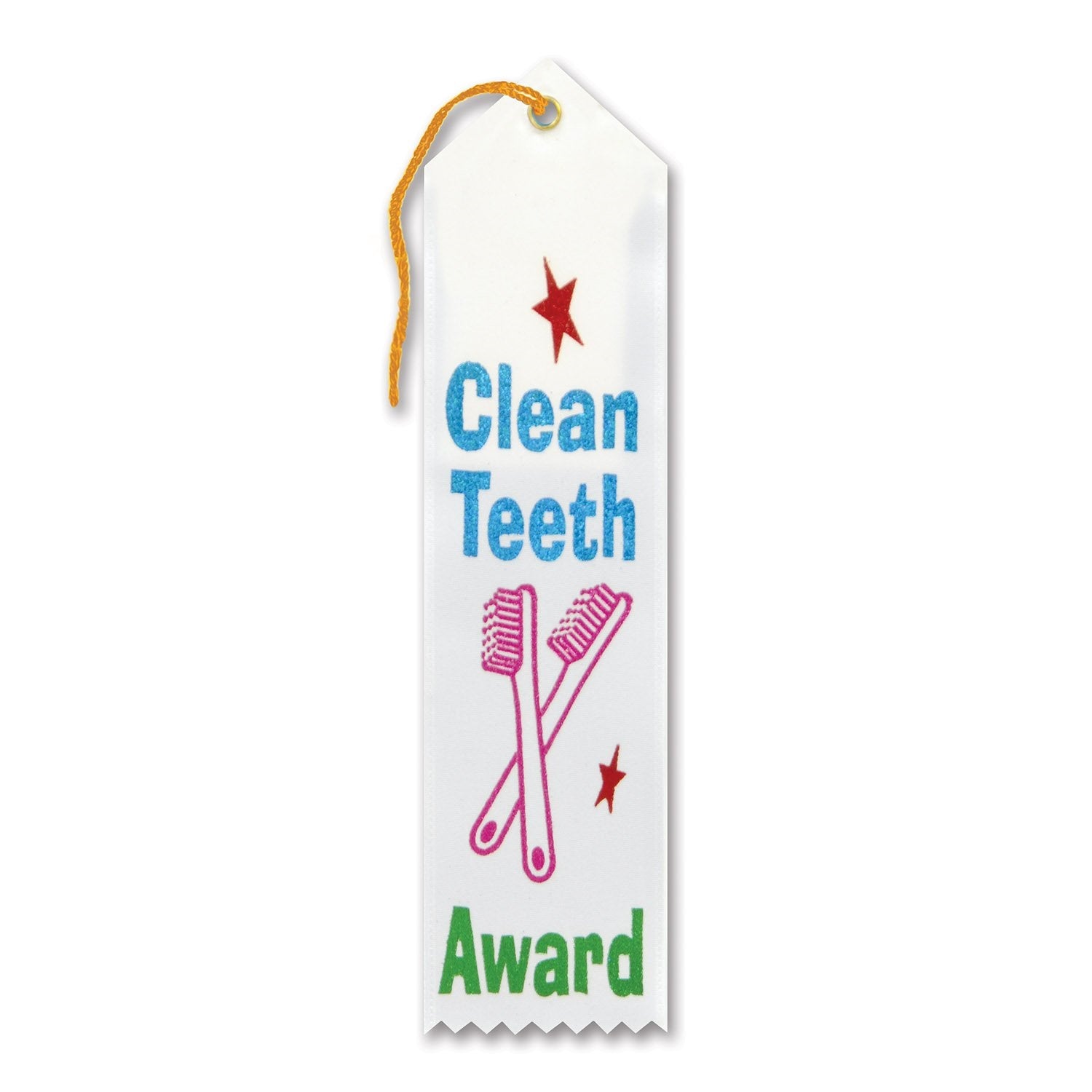 Clean Teeth Award Ribbon (Pack Of 6)