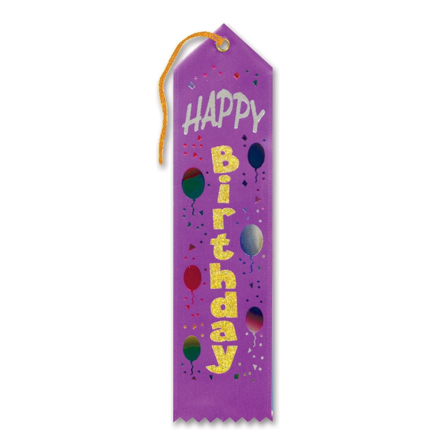 Happy Birthday Award Ribbon (Pack Of 6)