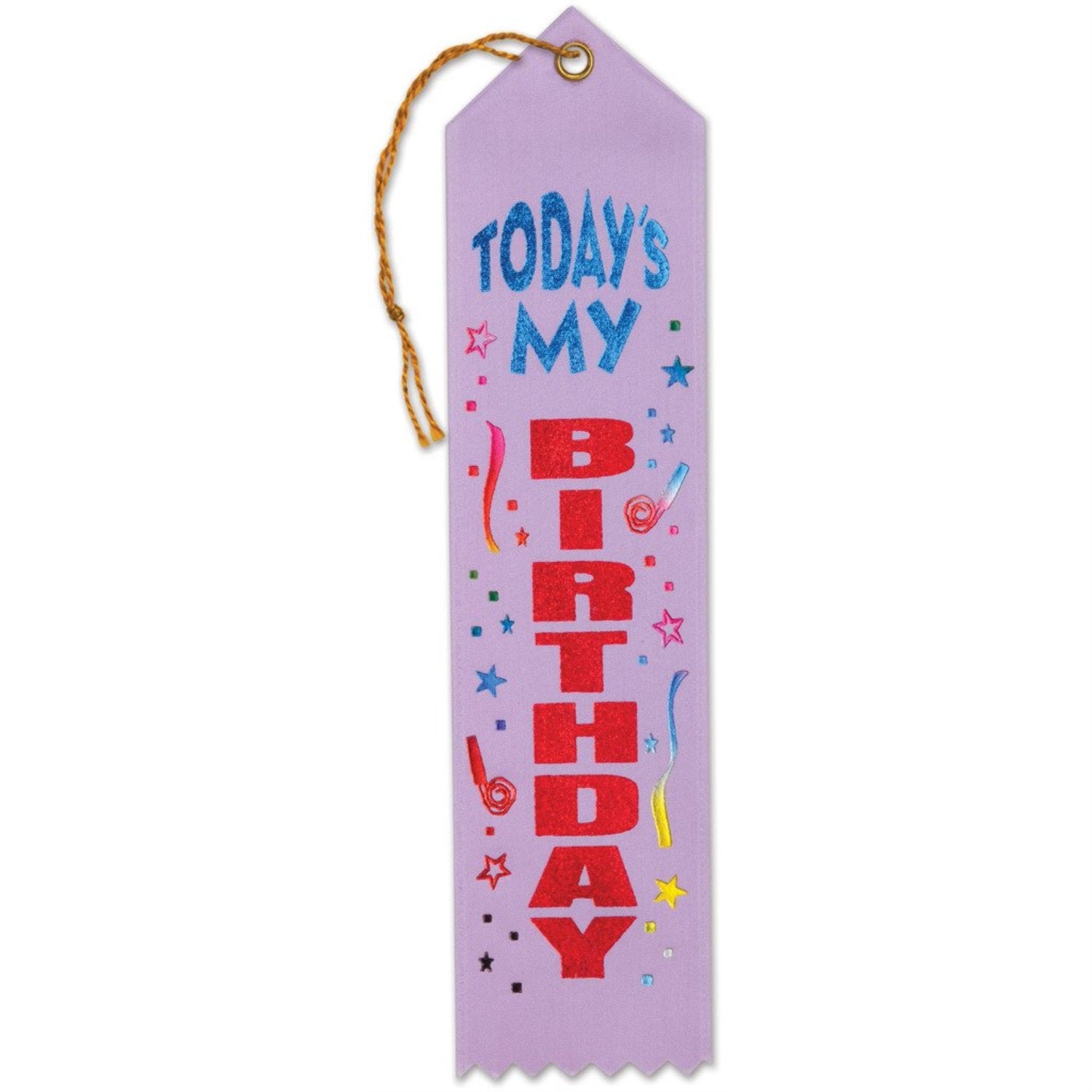 Today'S My Birthday Award Ribbon (Pack Of 6)