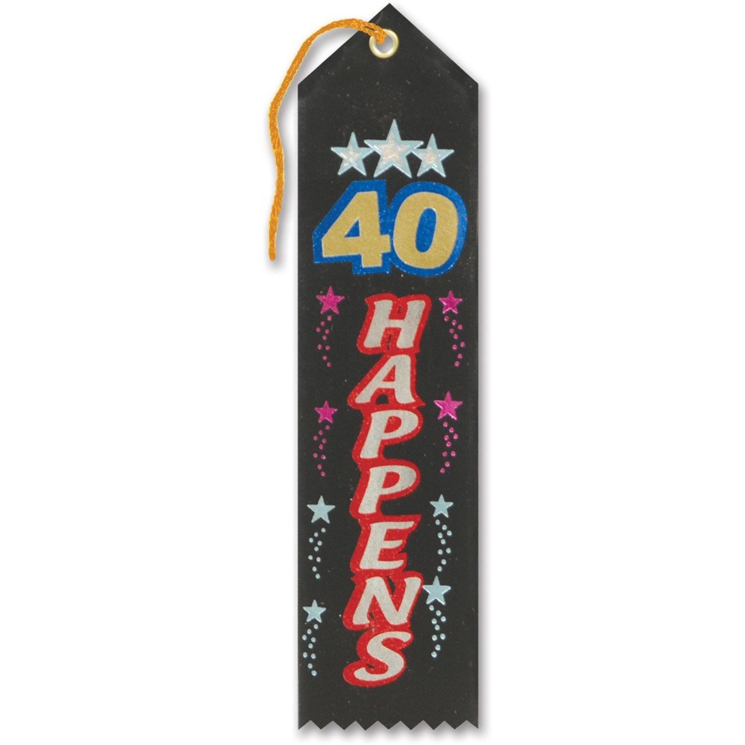 40 Happens Award Ribbon (Pack Of 6)