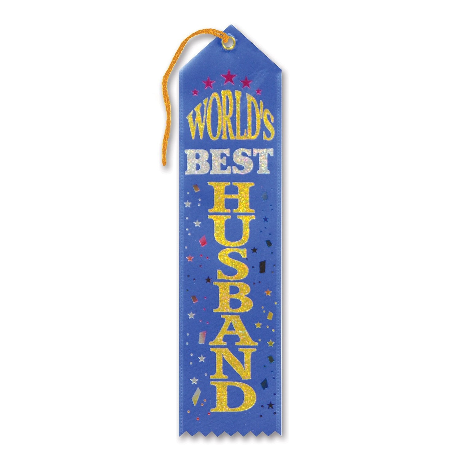 World'S Best Husband Award Ribbon (Pack Of 6)