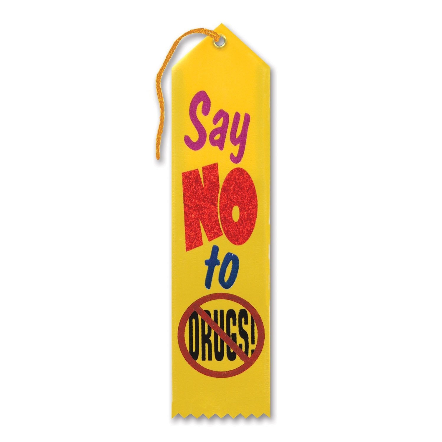 Say No To Drugs Award Ribbon (Pack Of 6)