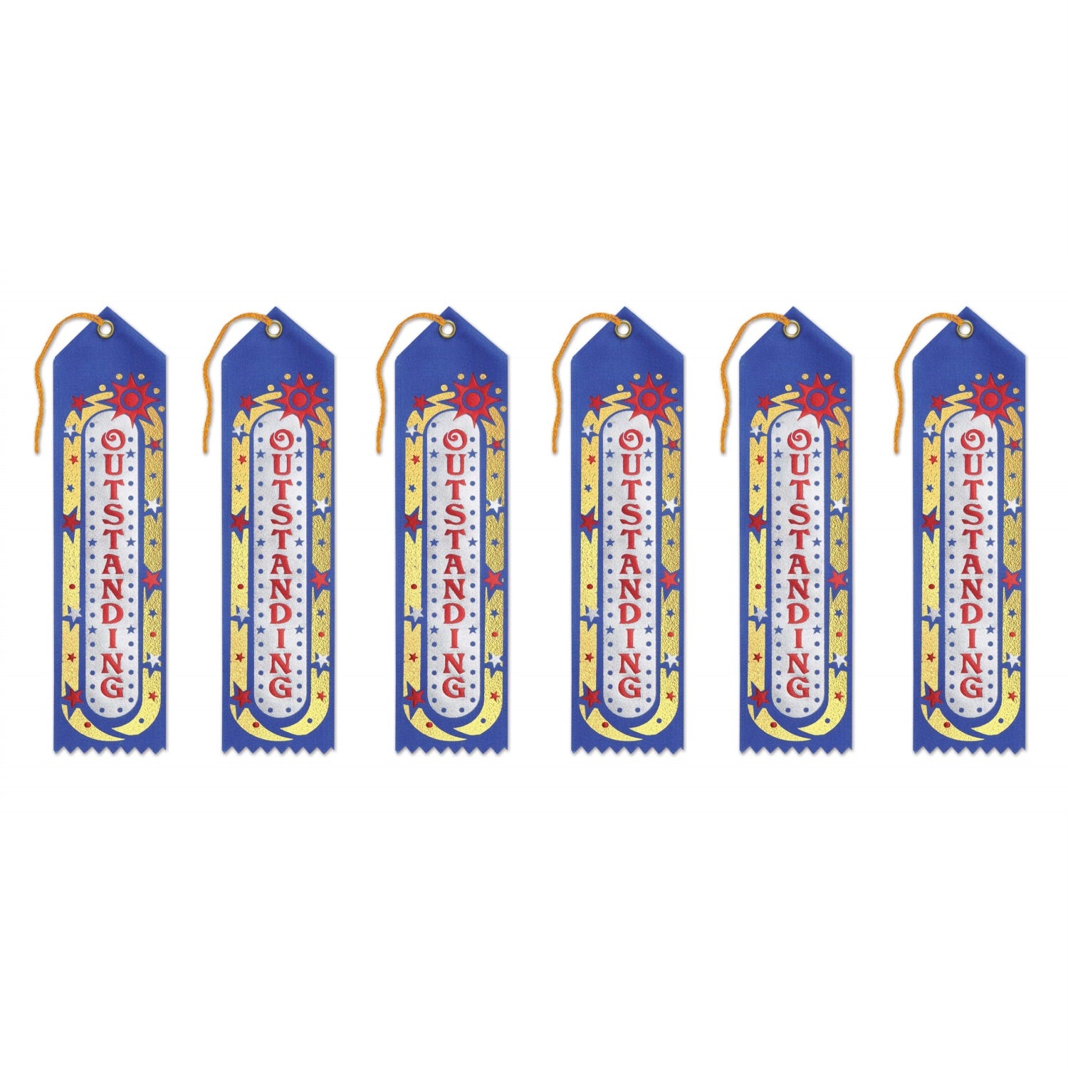 Outstanding Award Ribbon (Pack Of 6)
