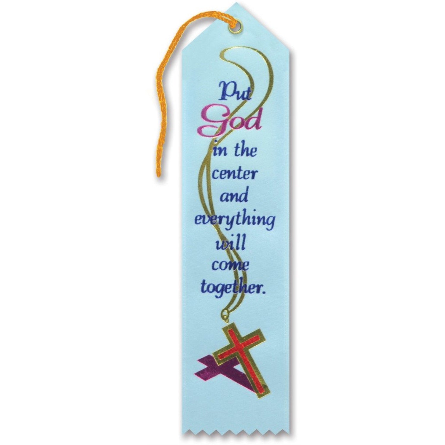 Put God In The Center Ribbon (Pack Of 6)