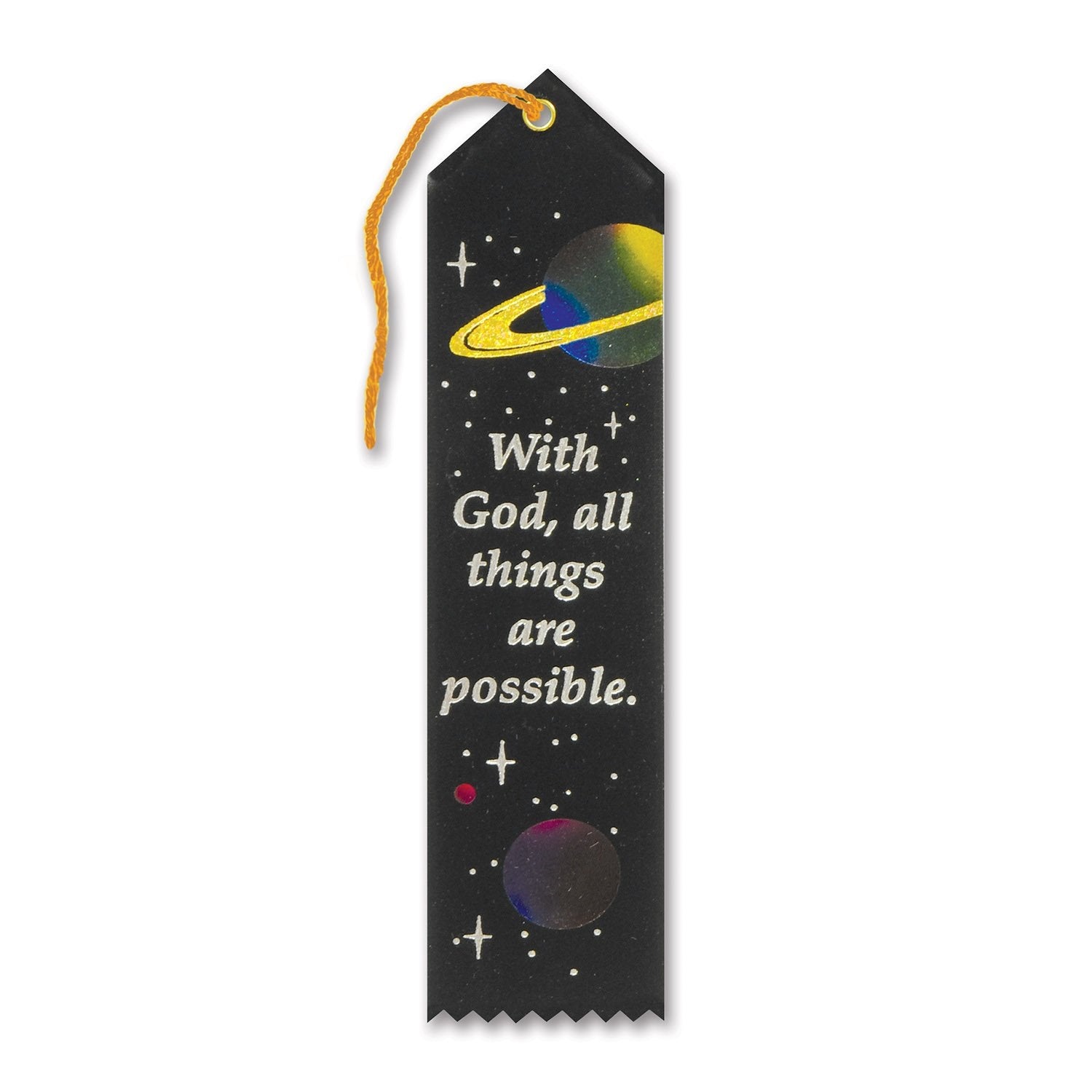 With God, All Things Are Possible Ribbon (Pack Of 6)