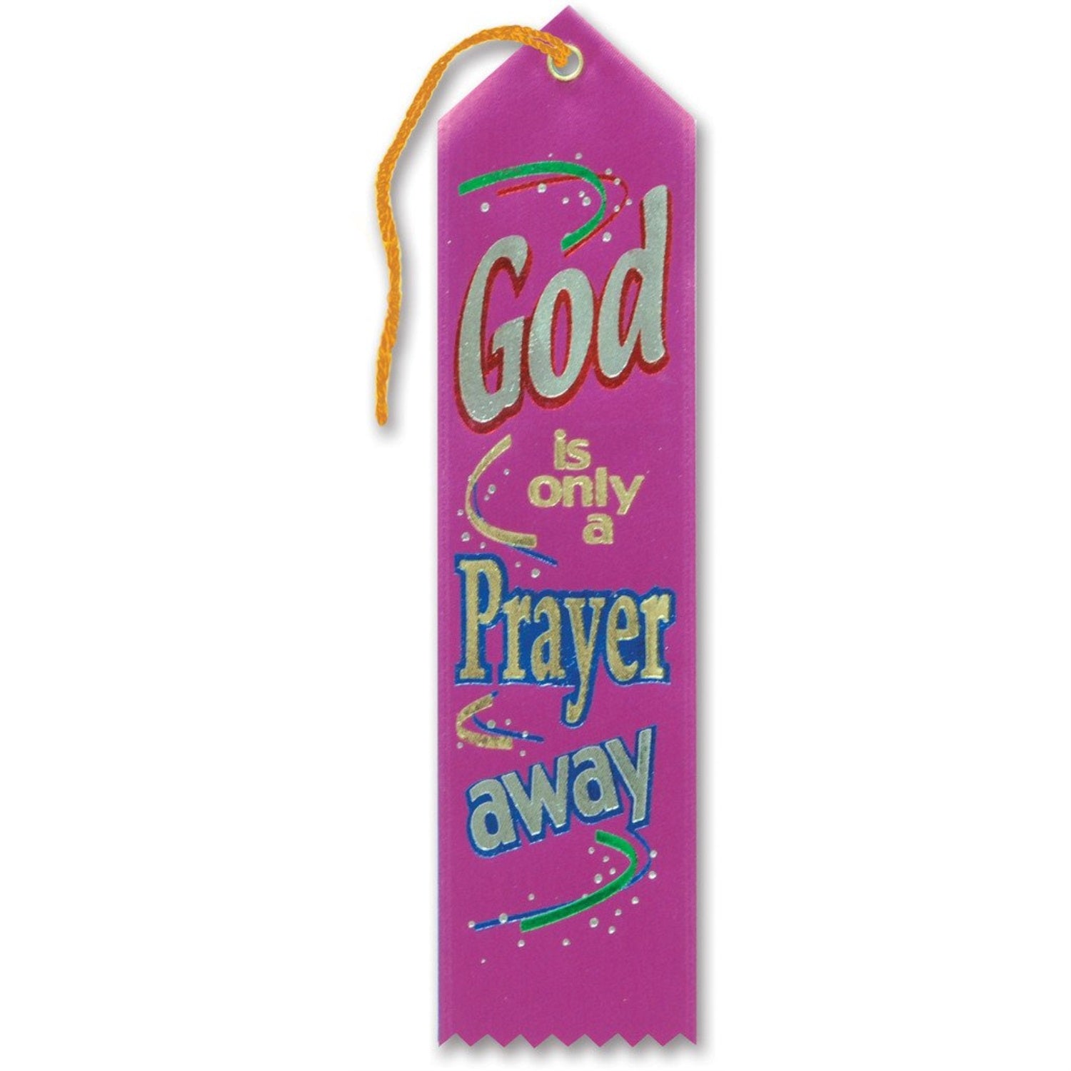 God Is Only A Prayer Away Ribbon (Pack Of 6)