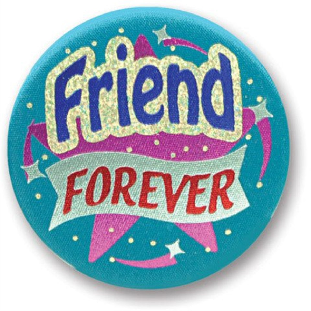 Friend Forever Satin Button (Pack Of 6)
