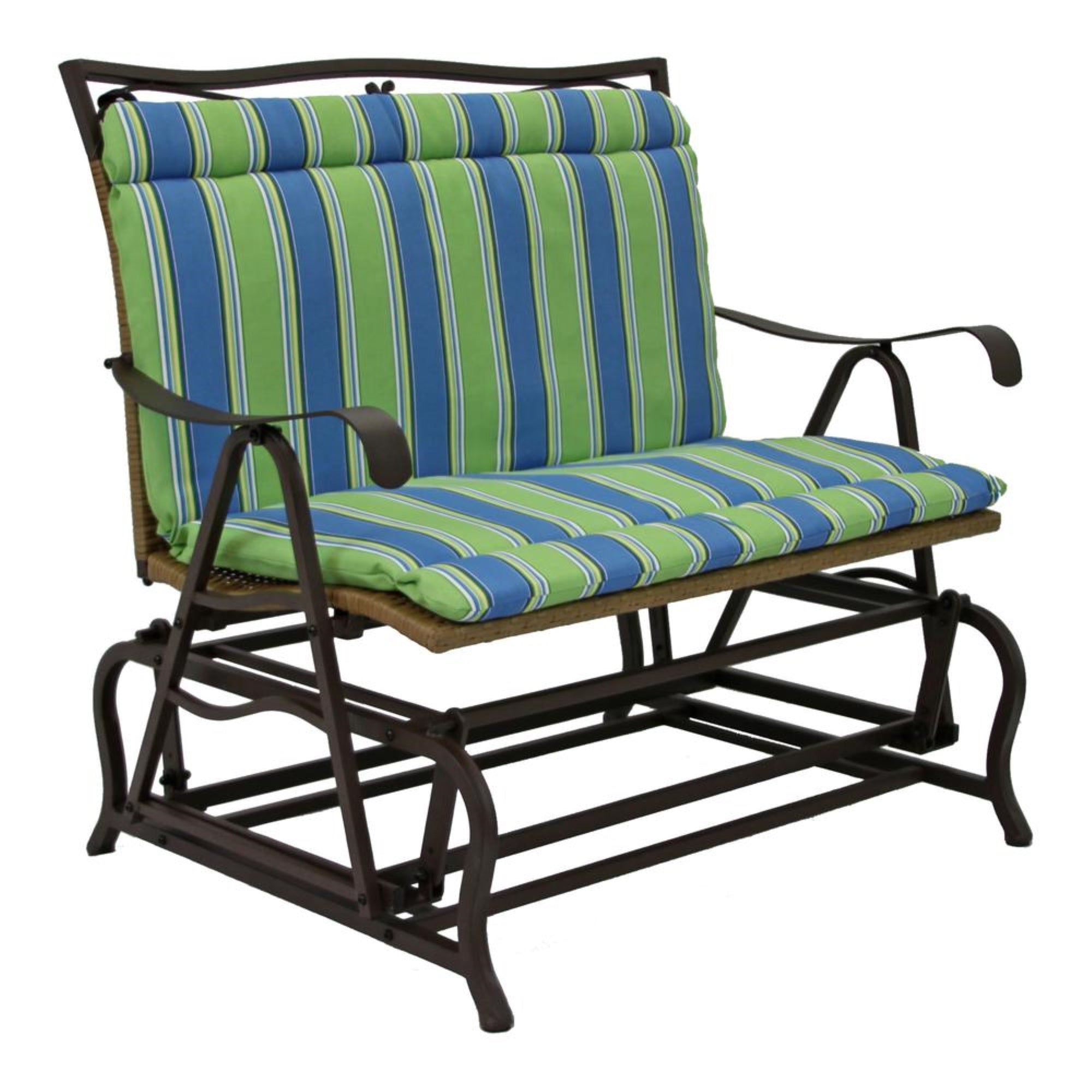 Oudoor Loveseat Glider Cushion (1 Piece Seat and Back)