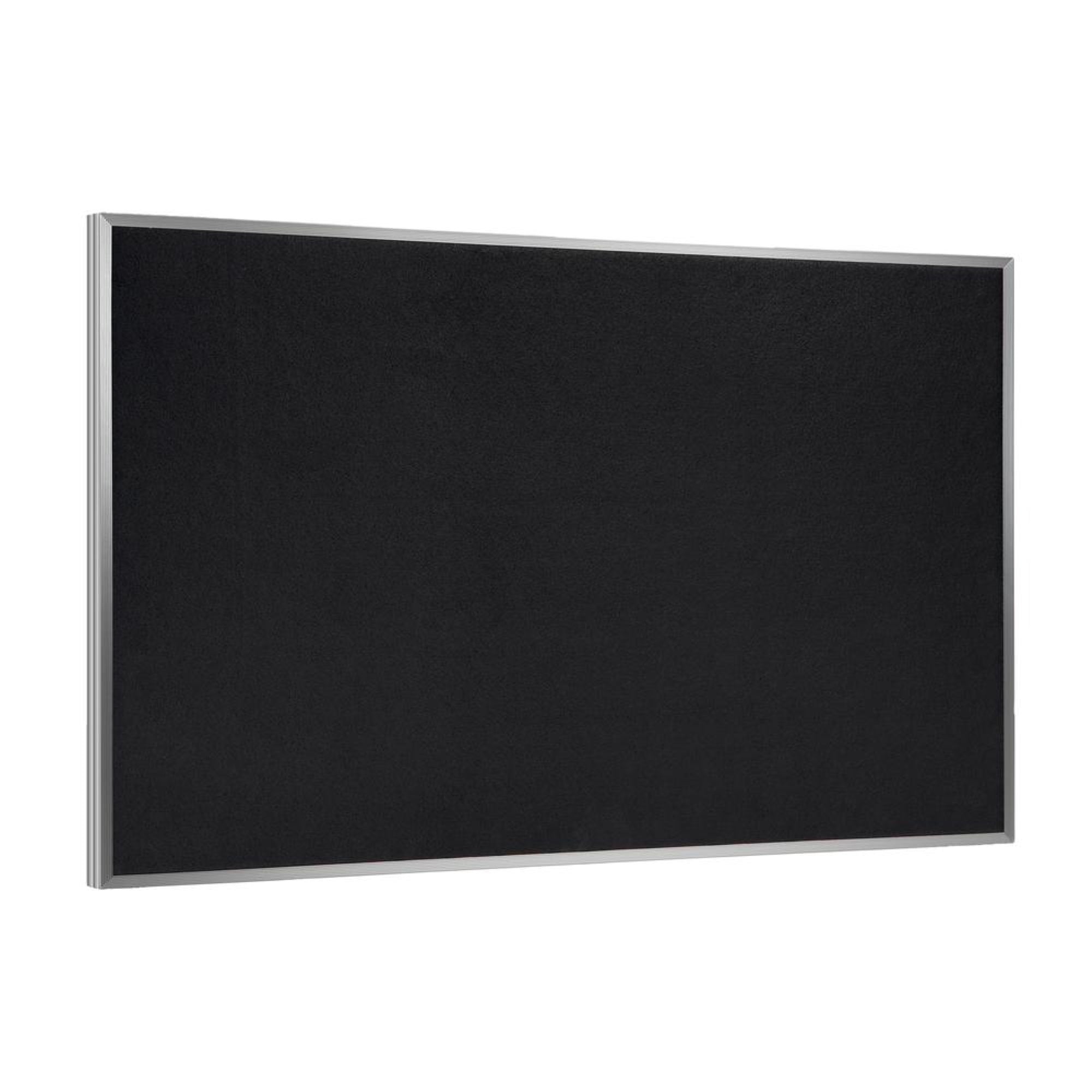 36.0″x46.5″ Aluminum Frame Recycled Rubber Bulletin Board - Black