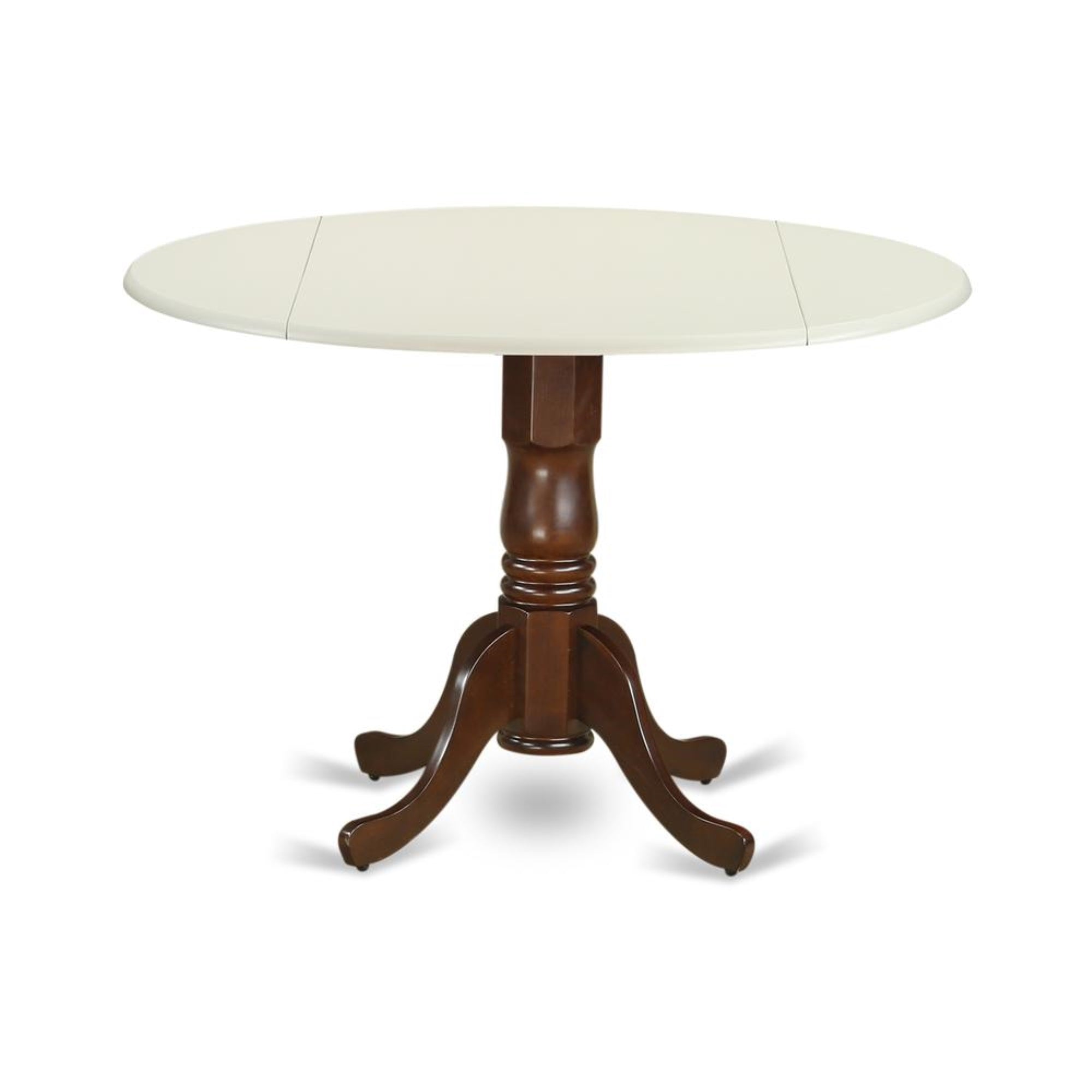 Dining Table Linen White & Mahogany, DLT-LMA-TP