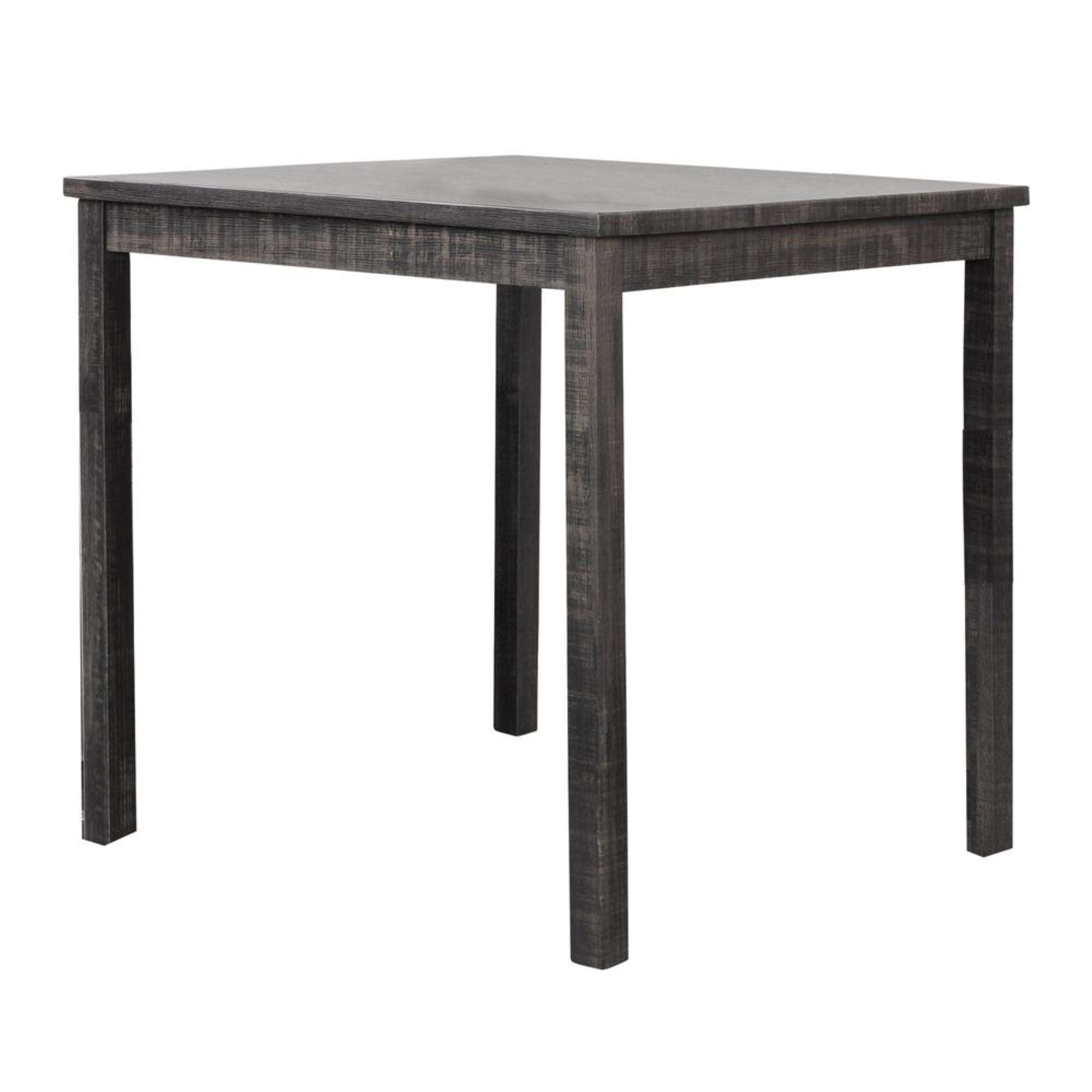 Vitaliya 36″ Black Charcoal Square Counter Height Table